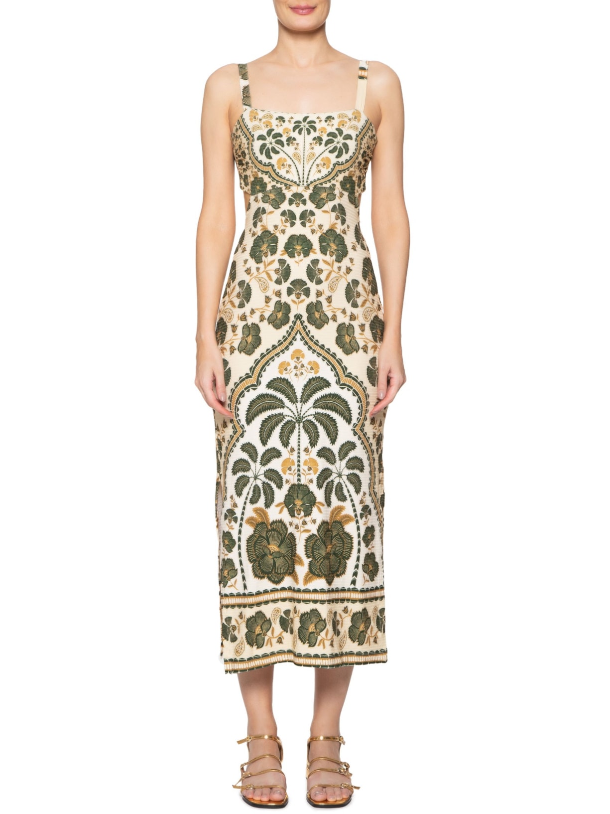 Vestido Midi Riad Verde Farm