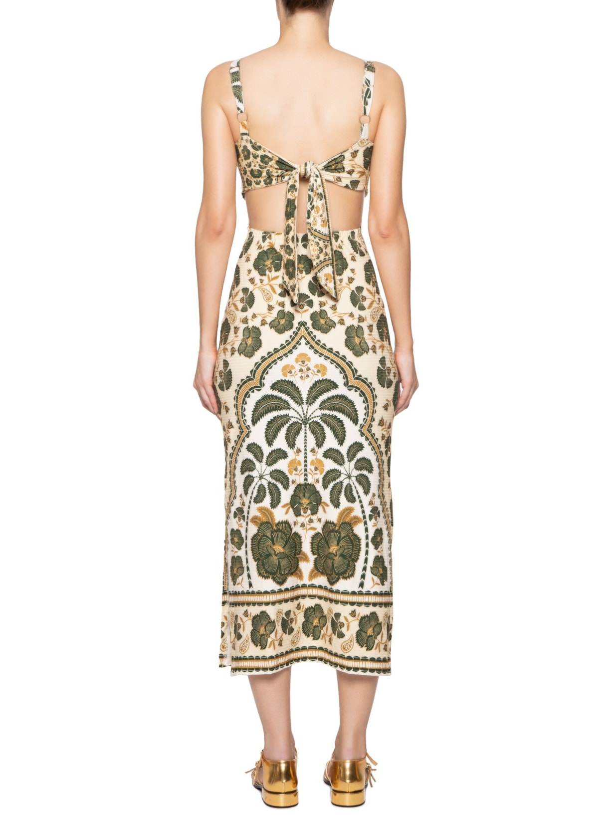 Vestido Midi Riad Verde Farm