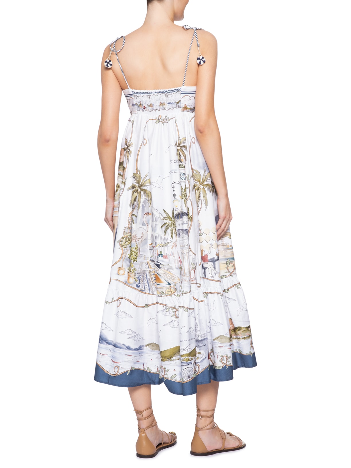 Vestido Midi Rio A Dentro – Branco Farm