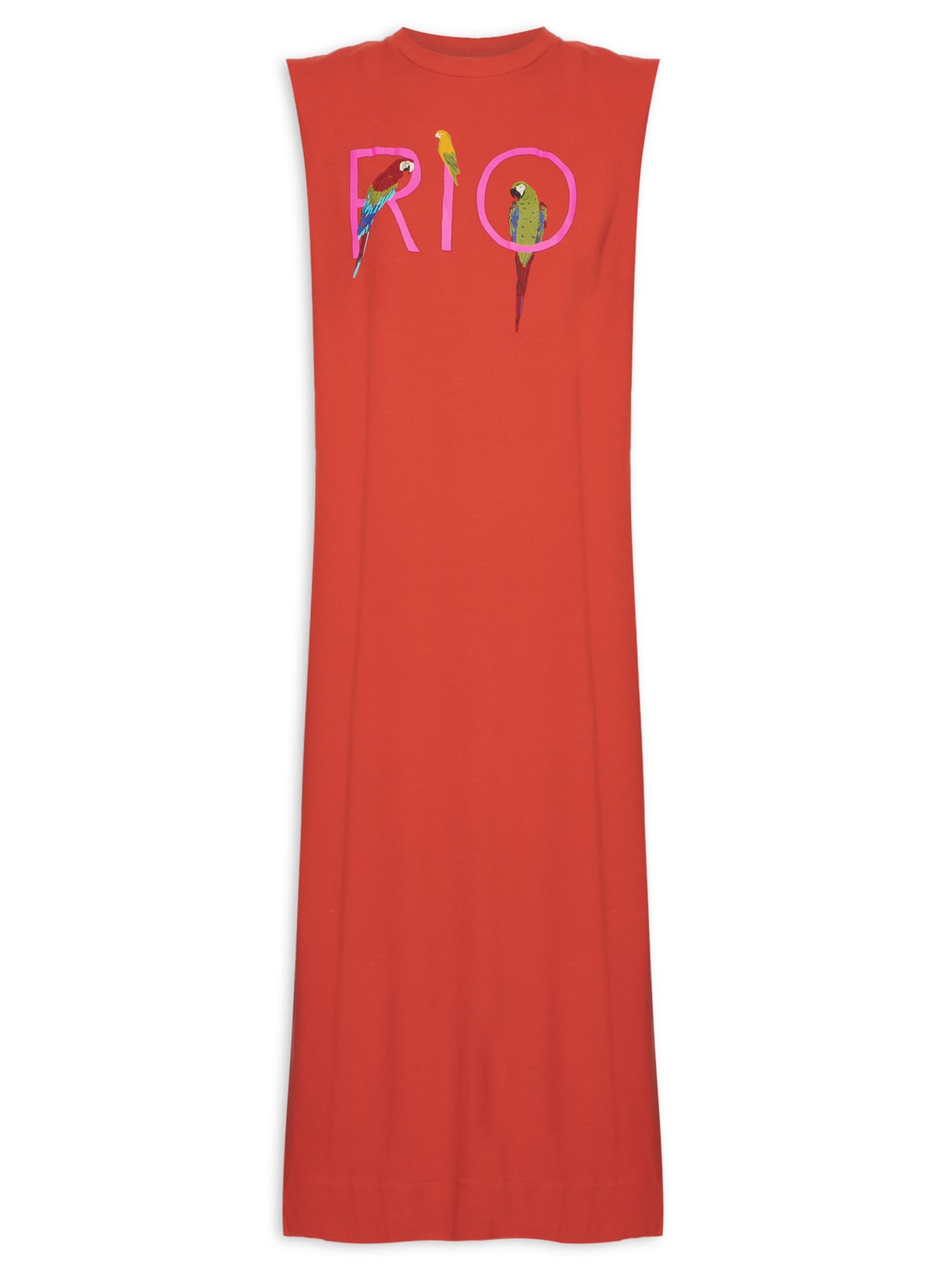 Vestido Midi Rio - Vermelho