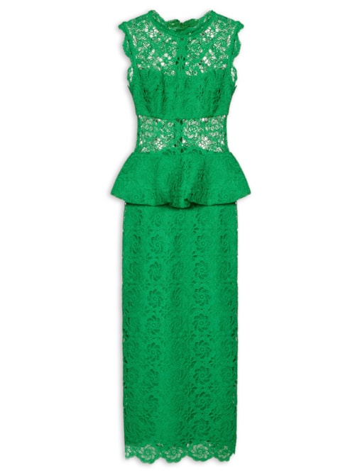 Vestido Midi Robin Basque - Verde