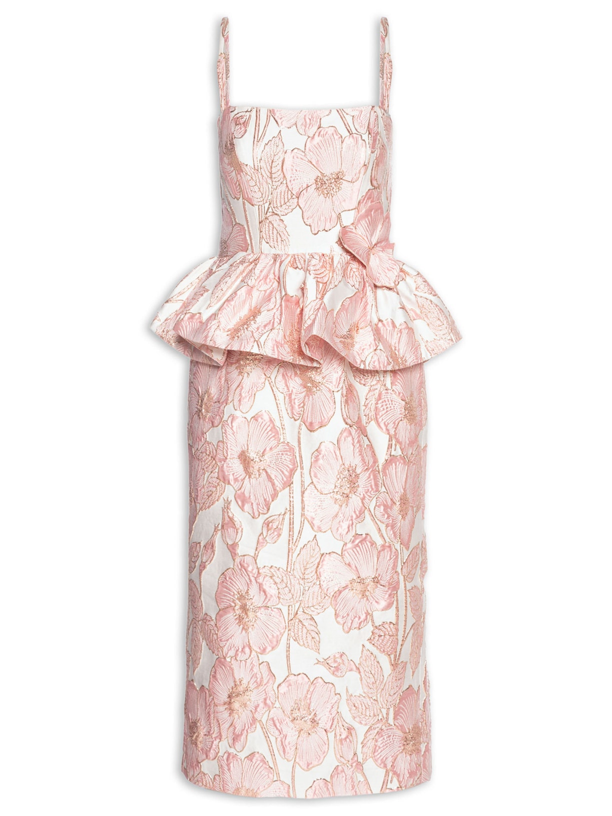 Vestido Midi Rosa Pat Bo