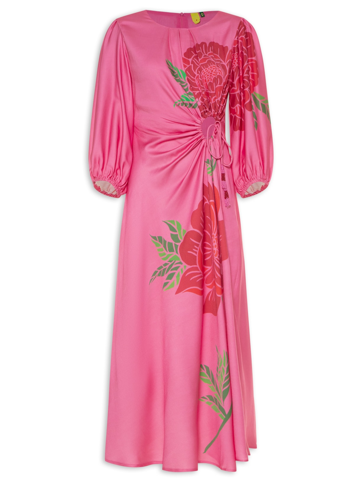 Vestido Midi Roseli Miami - Rosa