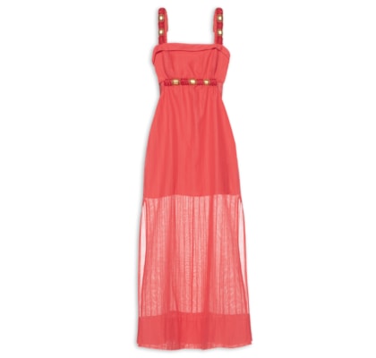 Vestido Midi Sally Det - Vermelho