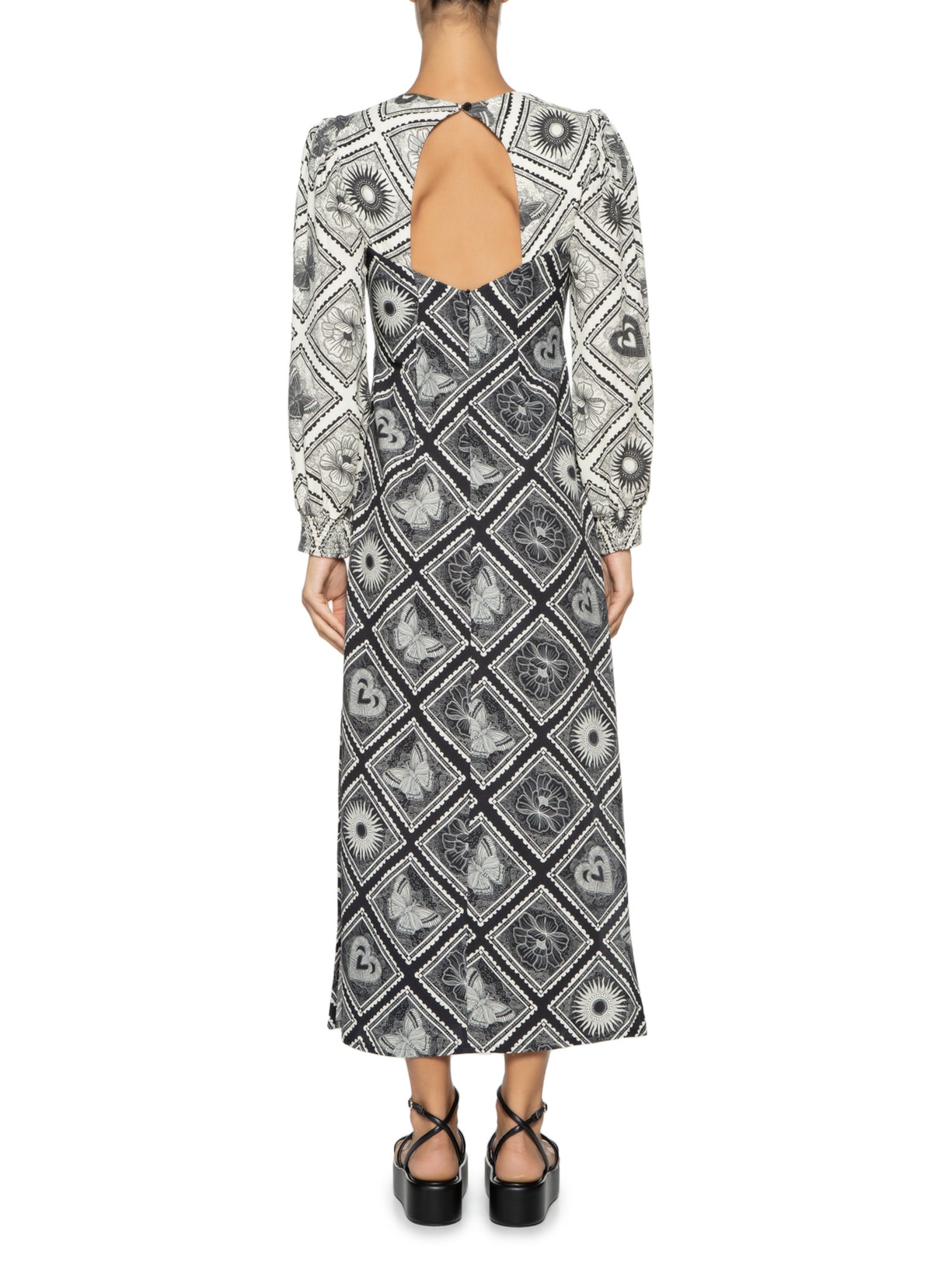 Vestido Midi Selos Preto Dress To