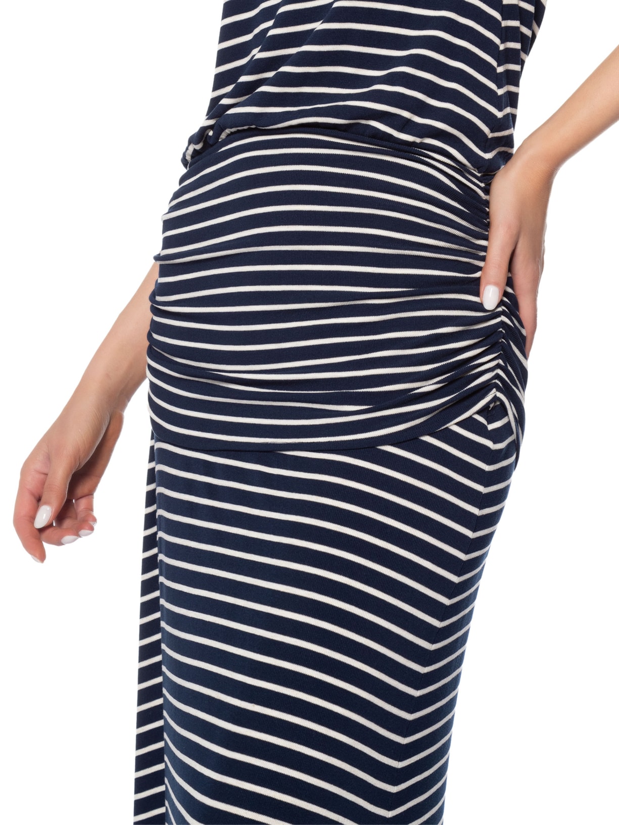 Vestido Midi Sem Manga Azul Maria Filó