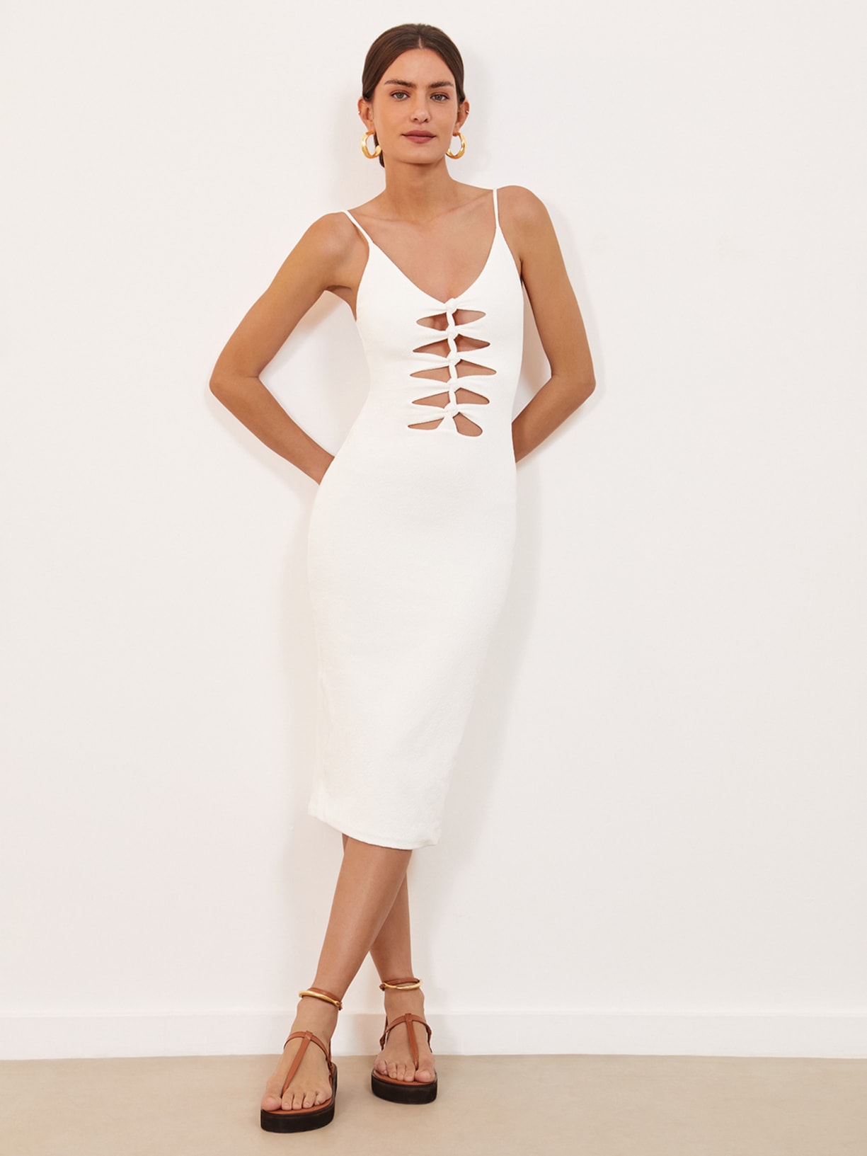 Vestido Midi Seraphine Branco Vix