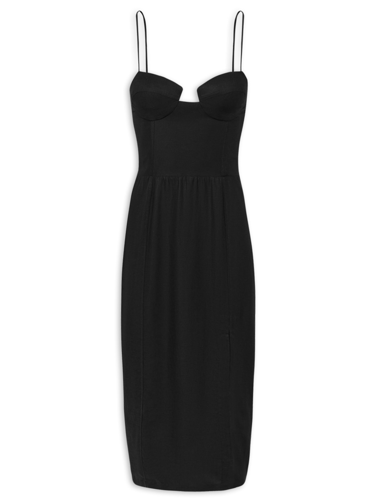 Vestido Midi Shan - Preto
