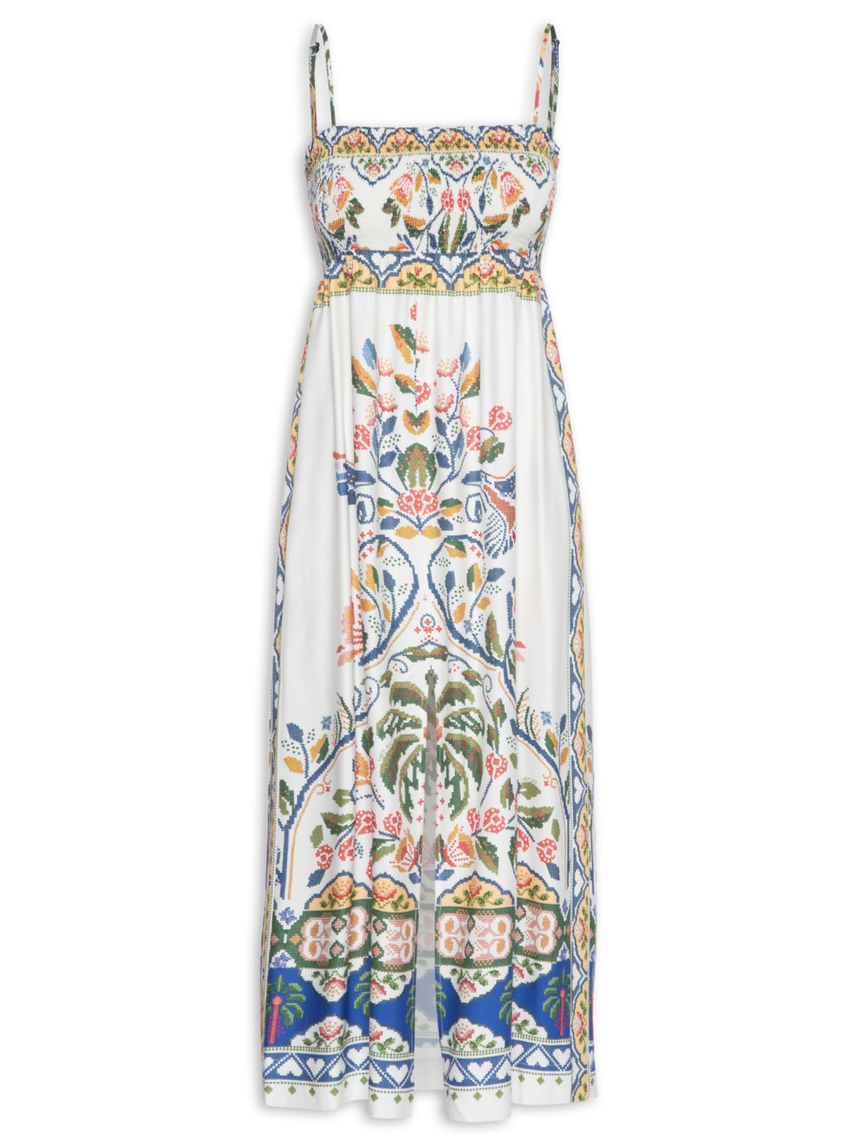 Vestido Midi Sonho Guaraná - Azul