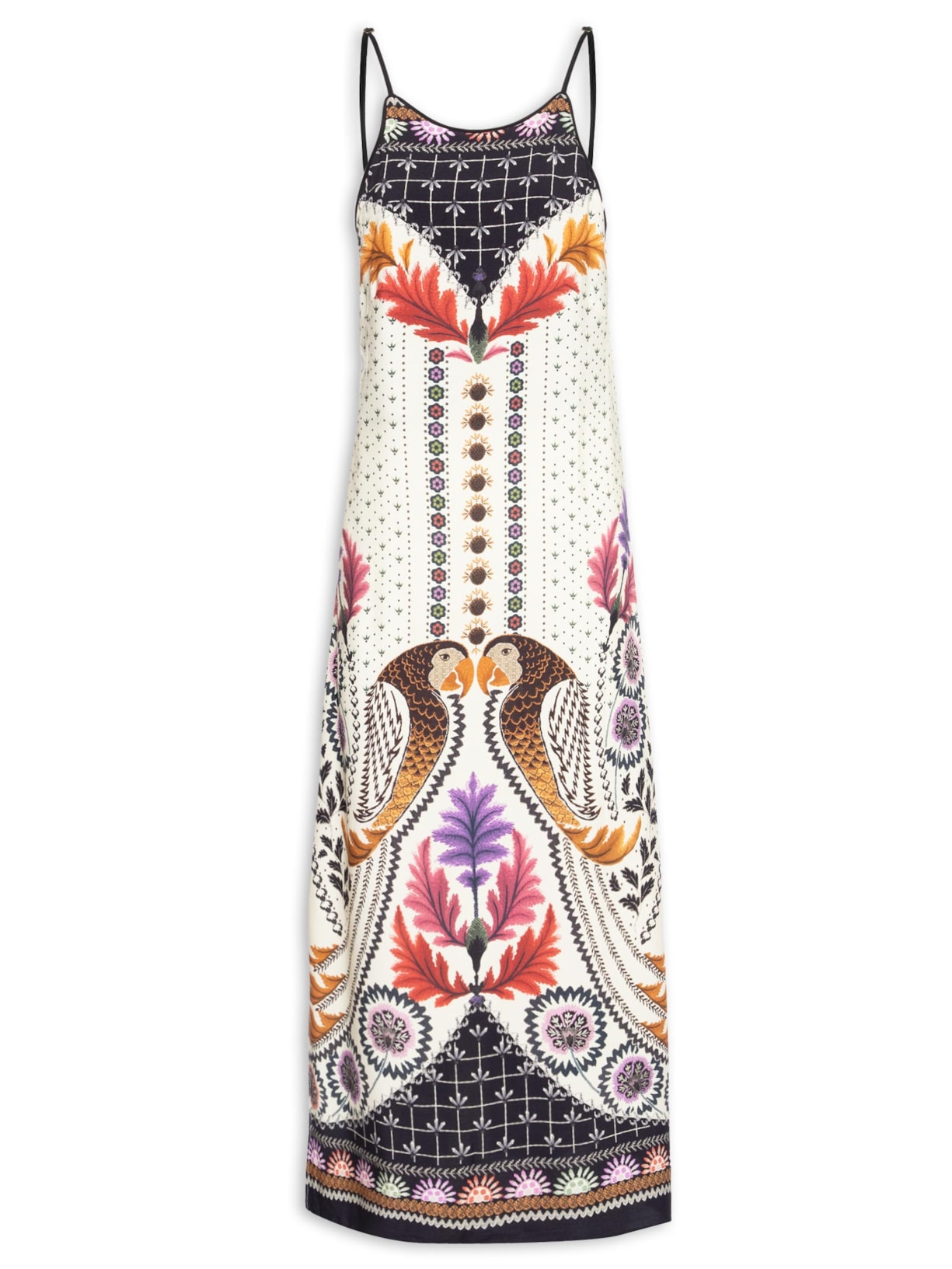 Vestido Midi Tapete De Arara - Bege