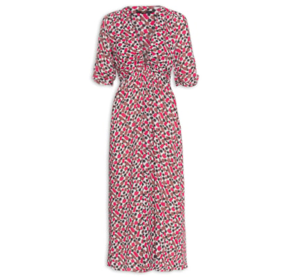 Vestido Midi Thais Fig Goma - Rosa