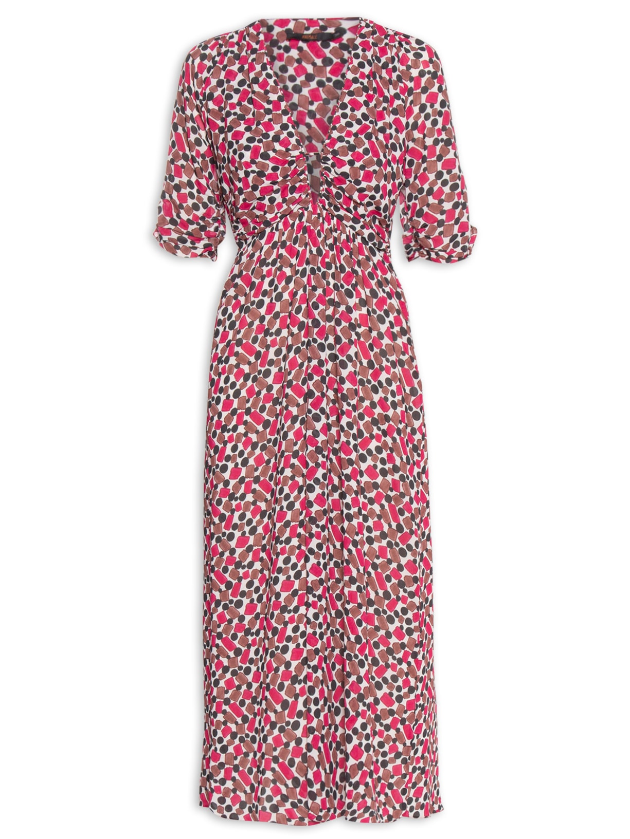 Vestido Midi Thais Fig Goma - Rosa
