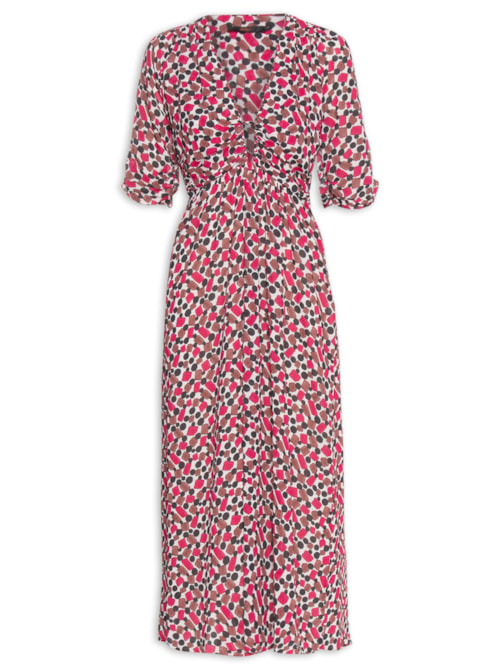 Vestido Midi Thais Fig Goma - Rosa