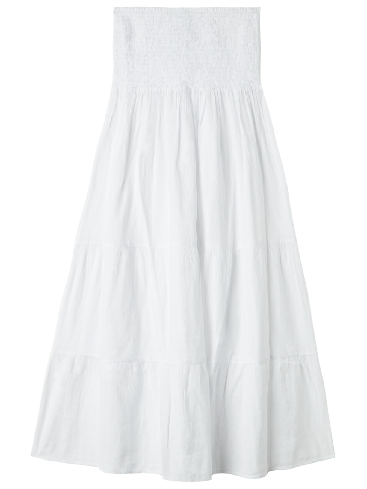 Vestido Midi Tomara-Que-Caia Em Algodão - Branco