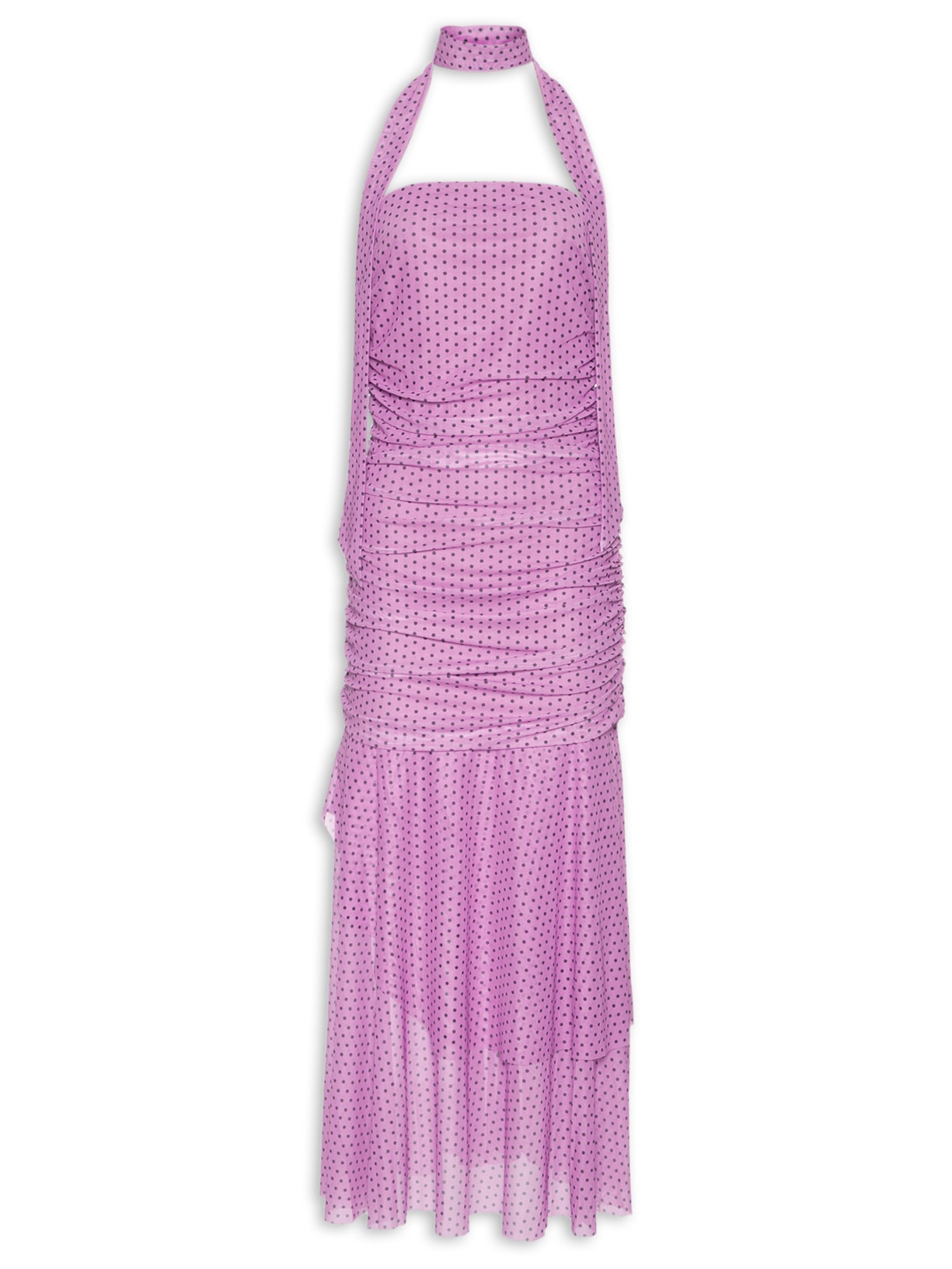 Vestido Midi Tomara Que Caia em Poá - Rosa
