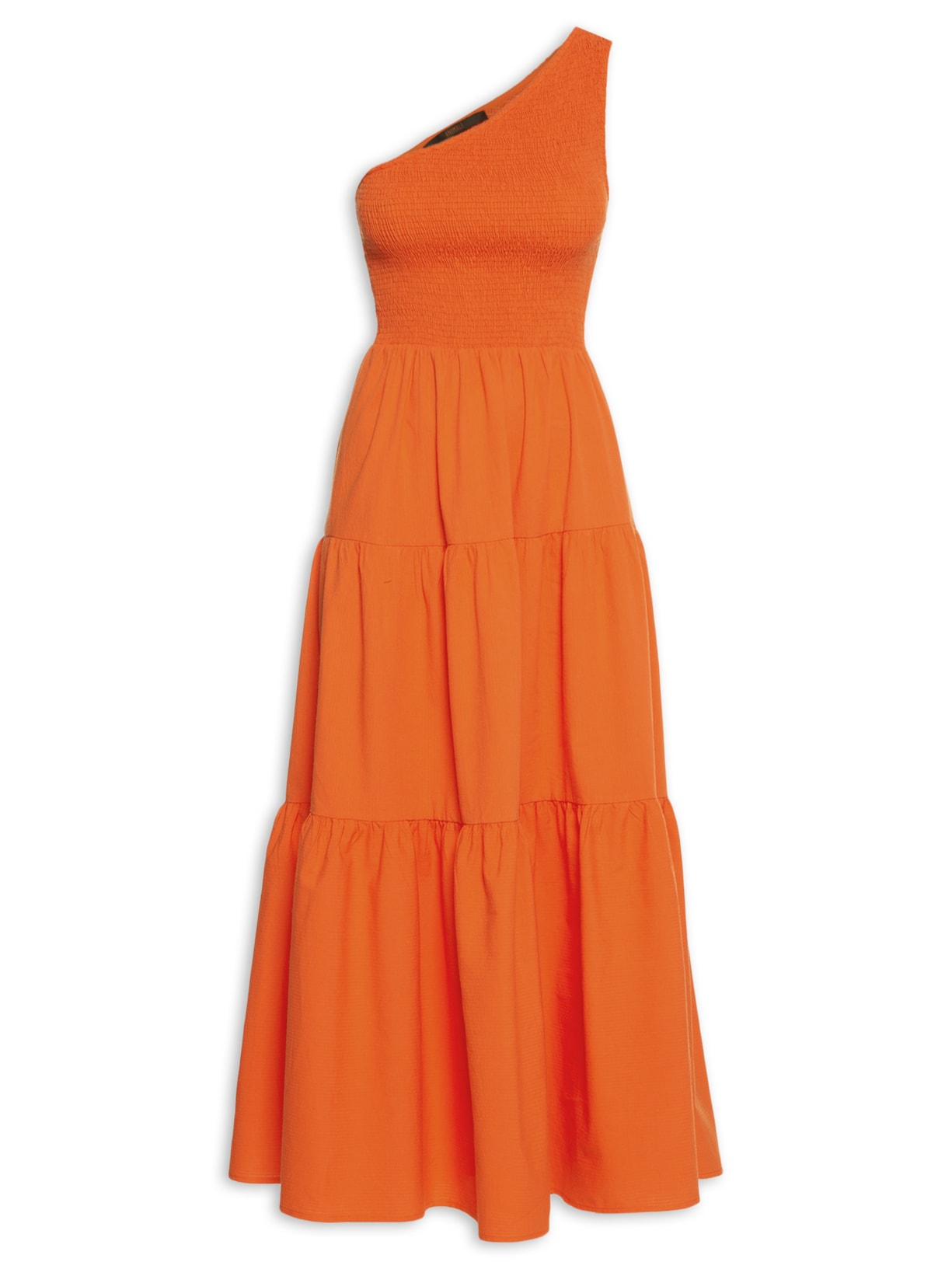 Vestido Midi Top Lastex Arte - Laranja