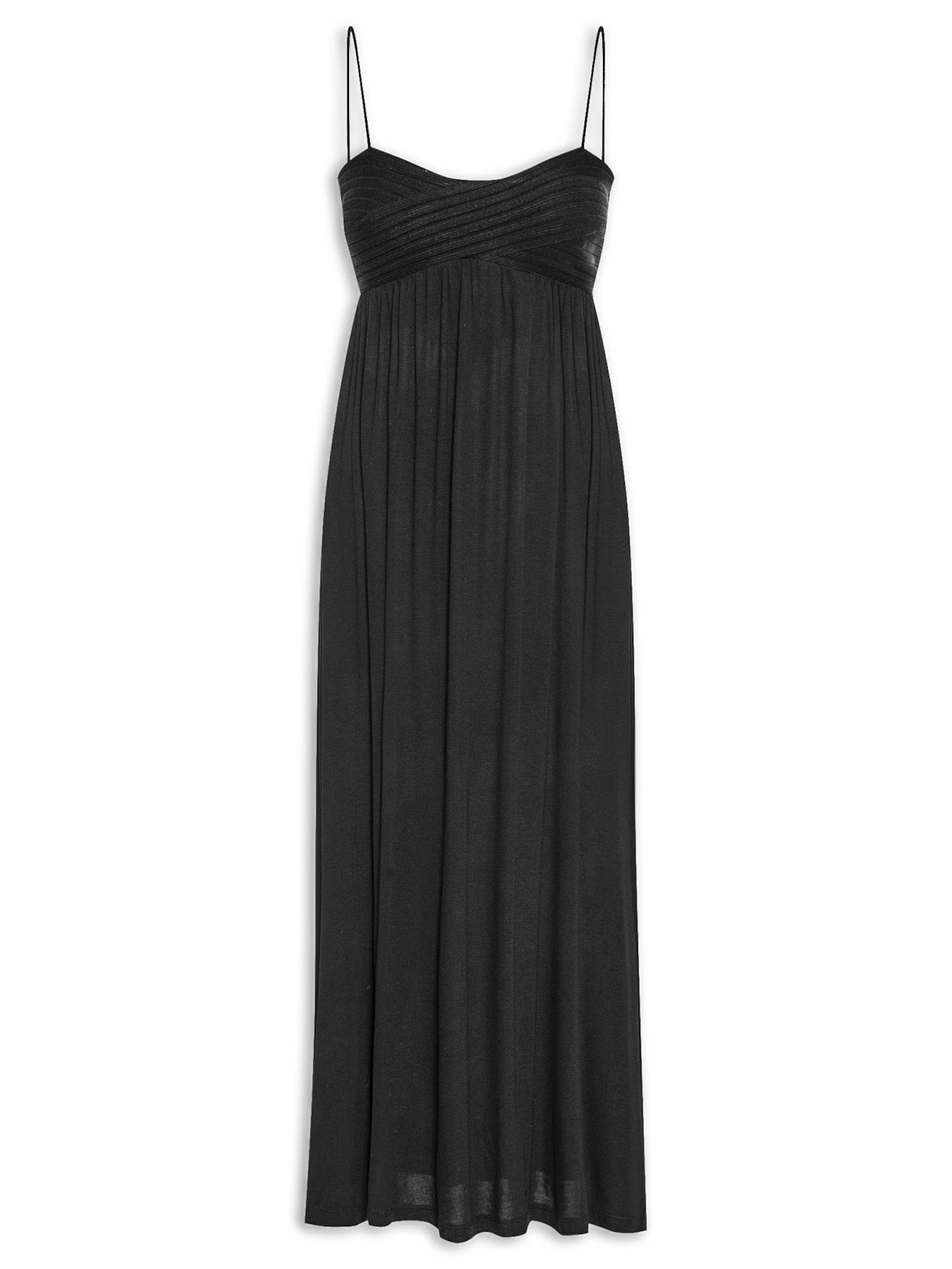 Vestido Midi Top Tricot - Preto