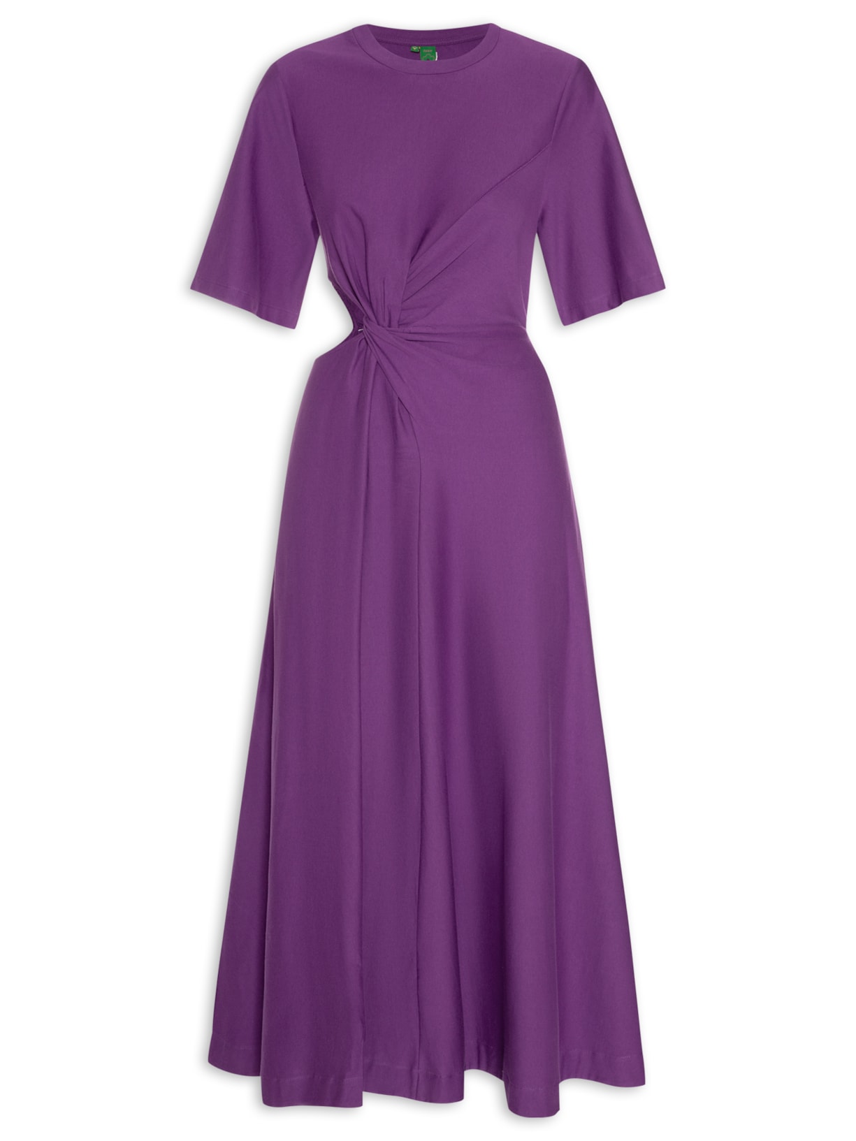 Vestido Midi Torção - Roxo