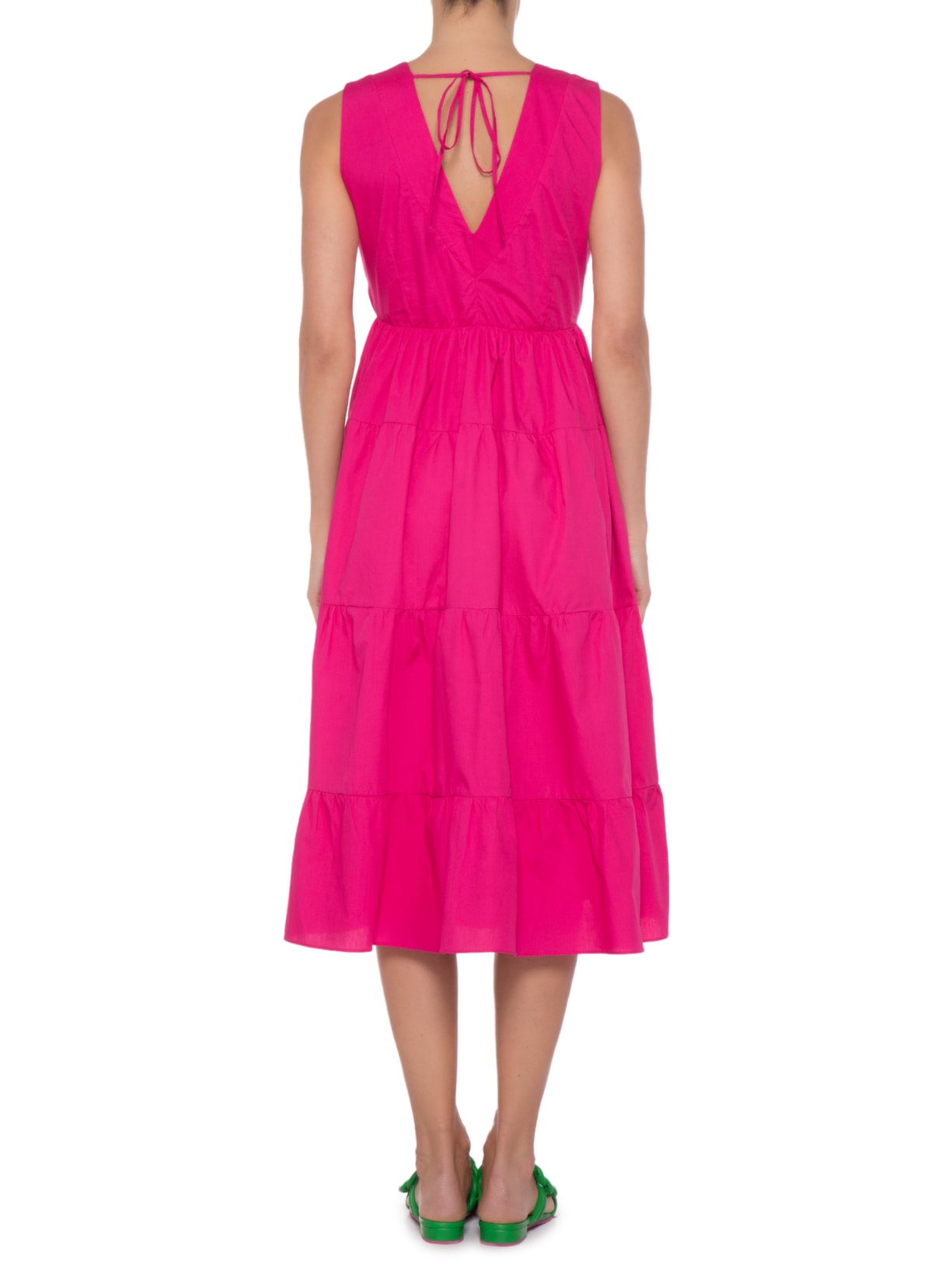 Vestido Midi Tricoline 3 Marias Rosa '2Essential