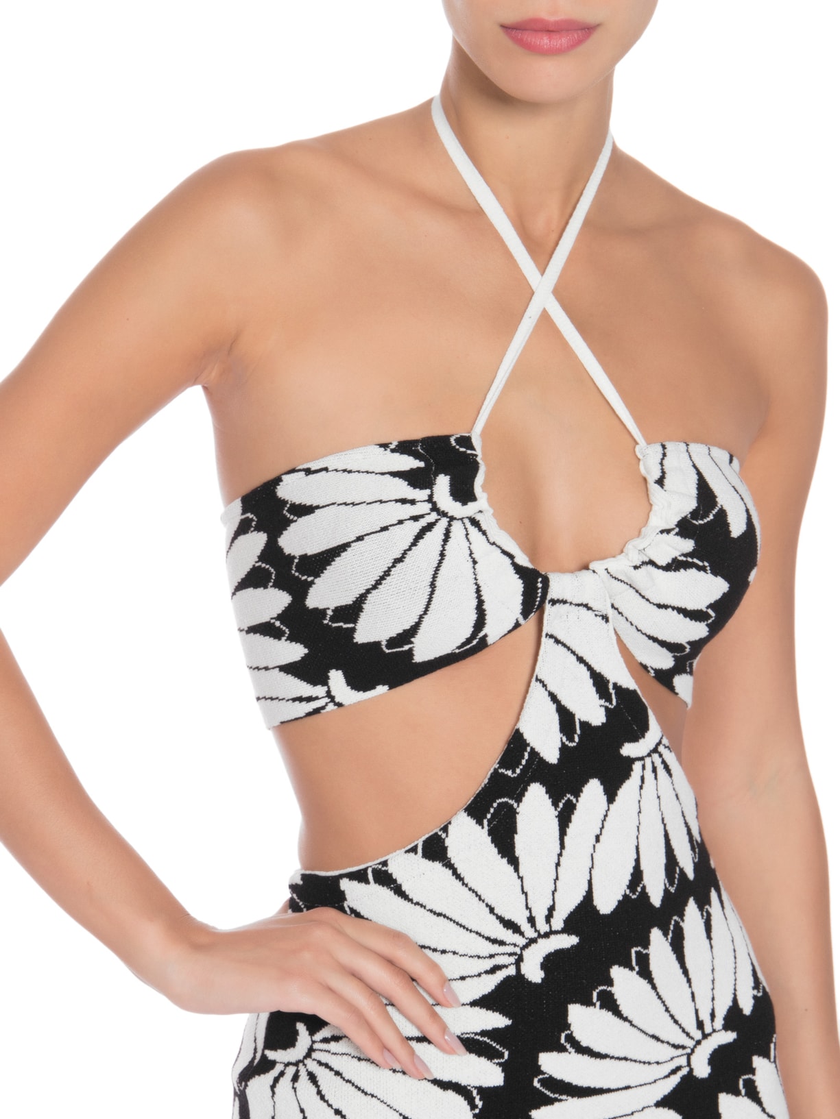 Vestido Midi Tricot Copabanana Preto Farm