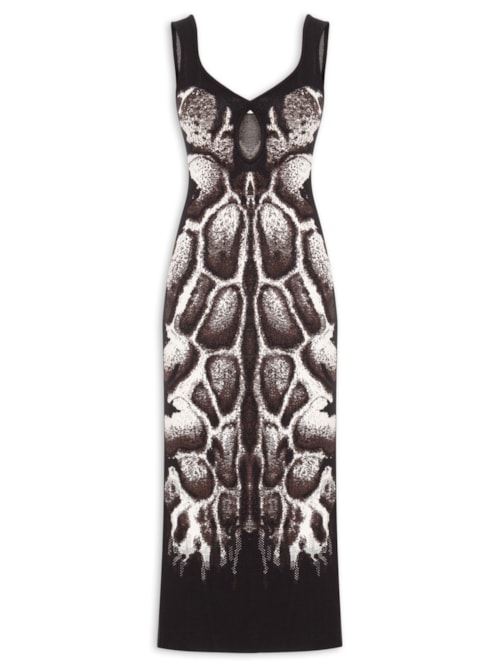 Vestido Midi Tricot - Marrom