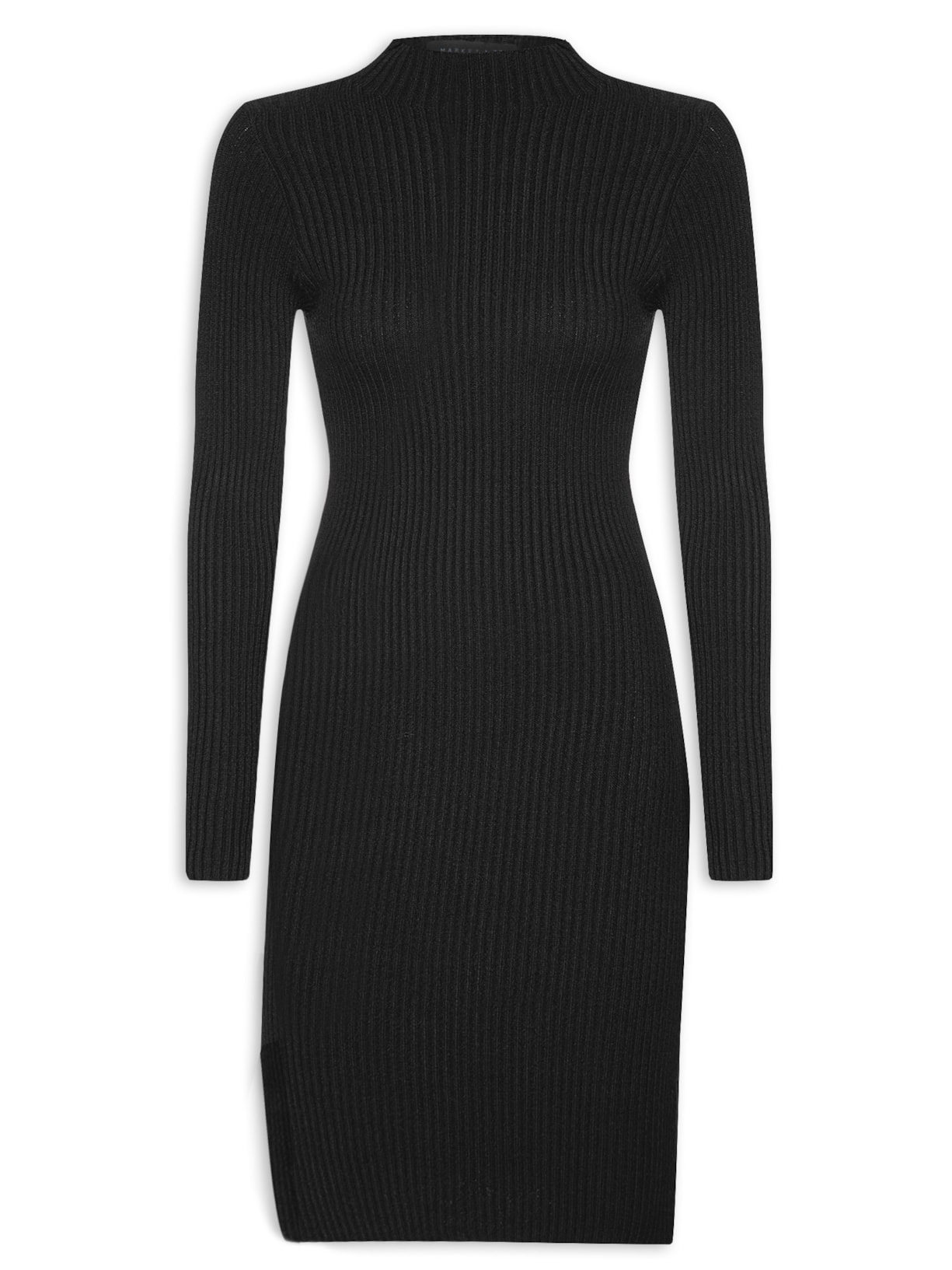 Vestido Midi Tricot - Preto