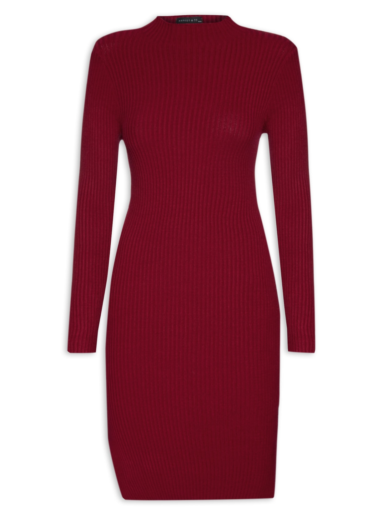 Vestido Midi Tricot - Vermelho