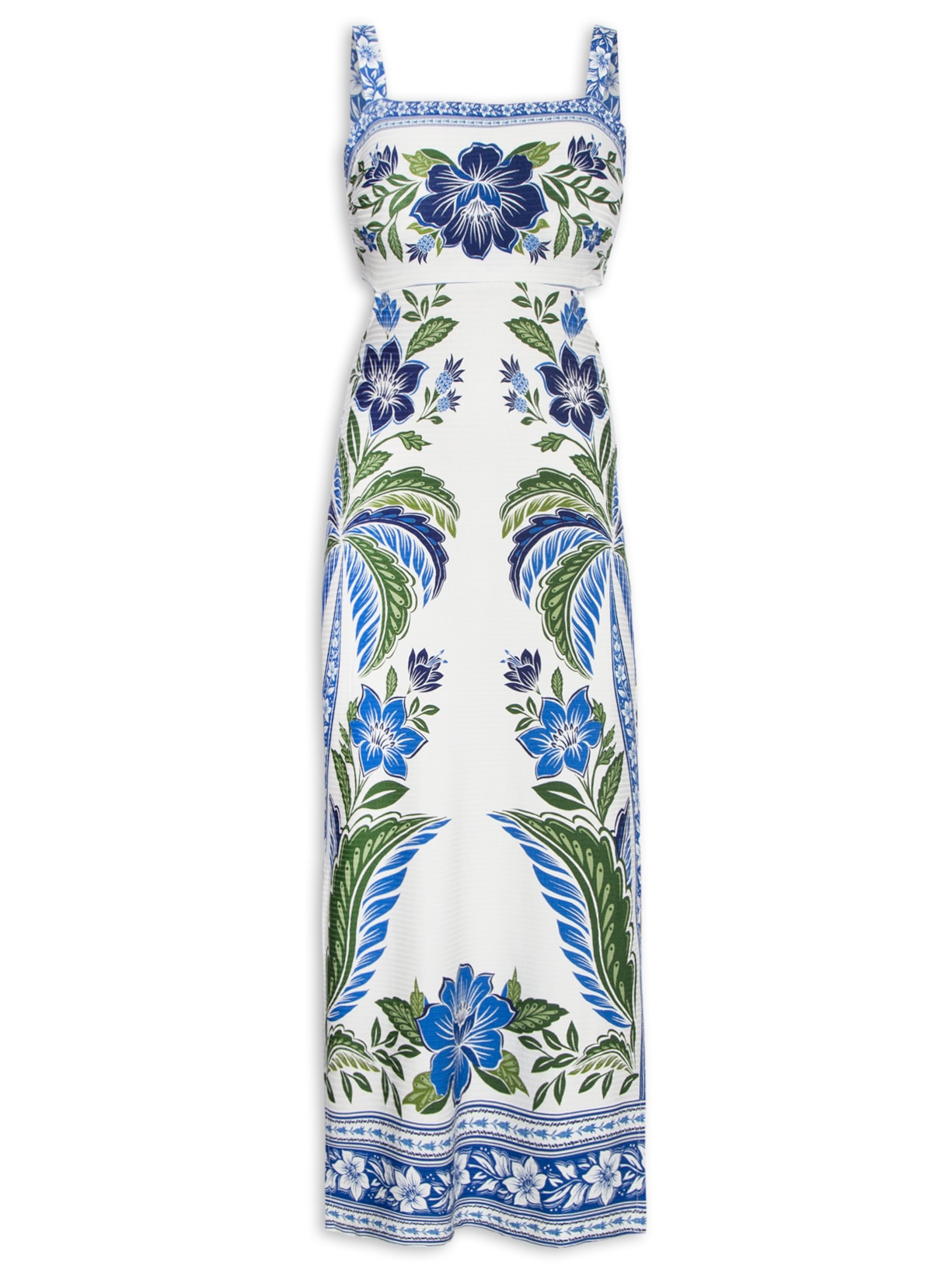 Vestido Midi Tropicance - Azul