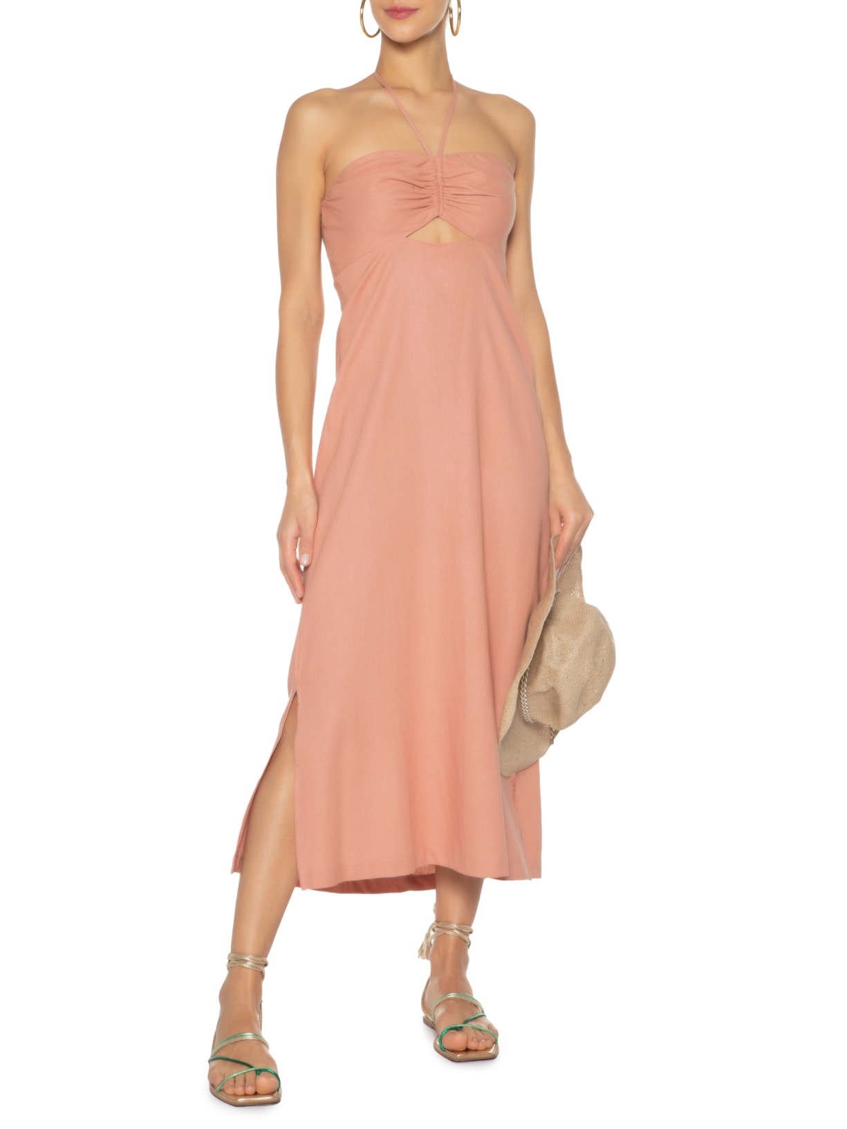 Vestido Midi Tubindo Rosa Maria Filó