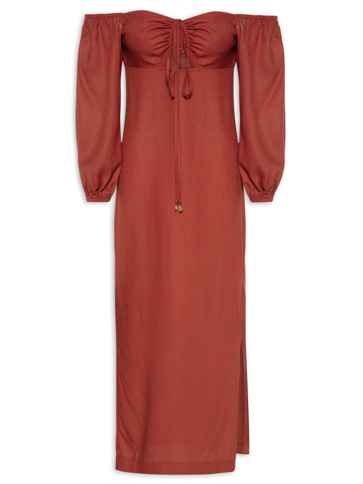 Vestido Midi Tubinho - Vermelho