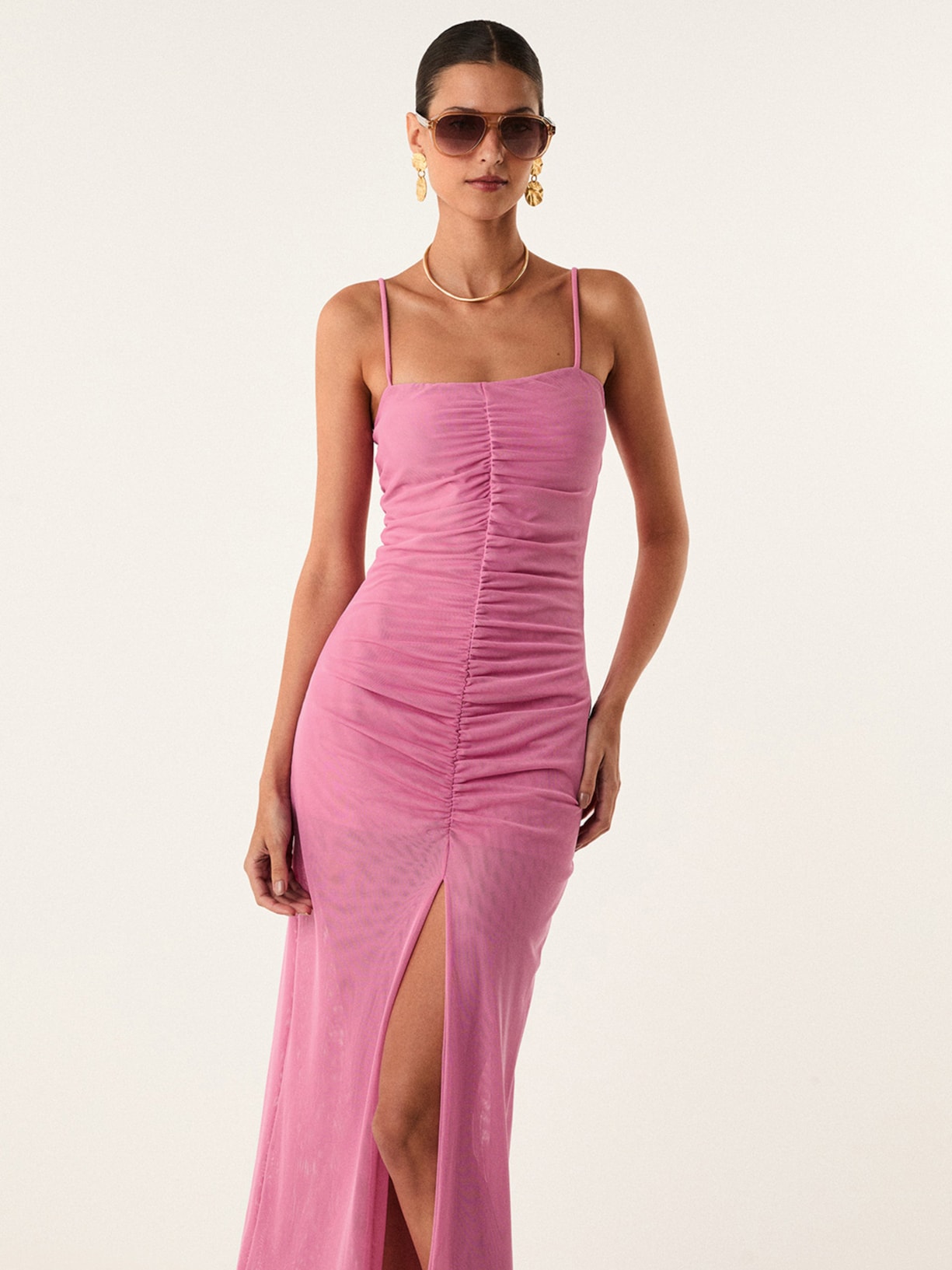 Vestido Midi Tyla Rosa Vix