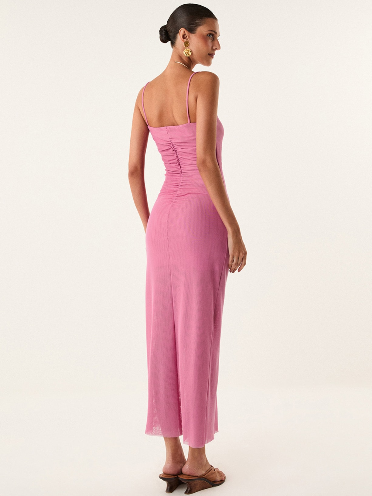 Vestido Midi Tyla – Rosa Vix