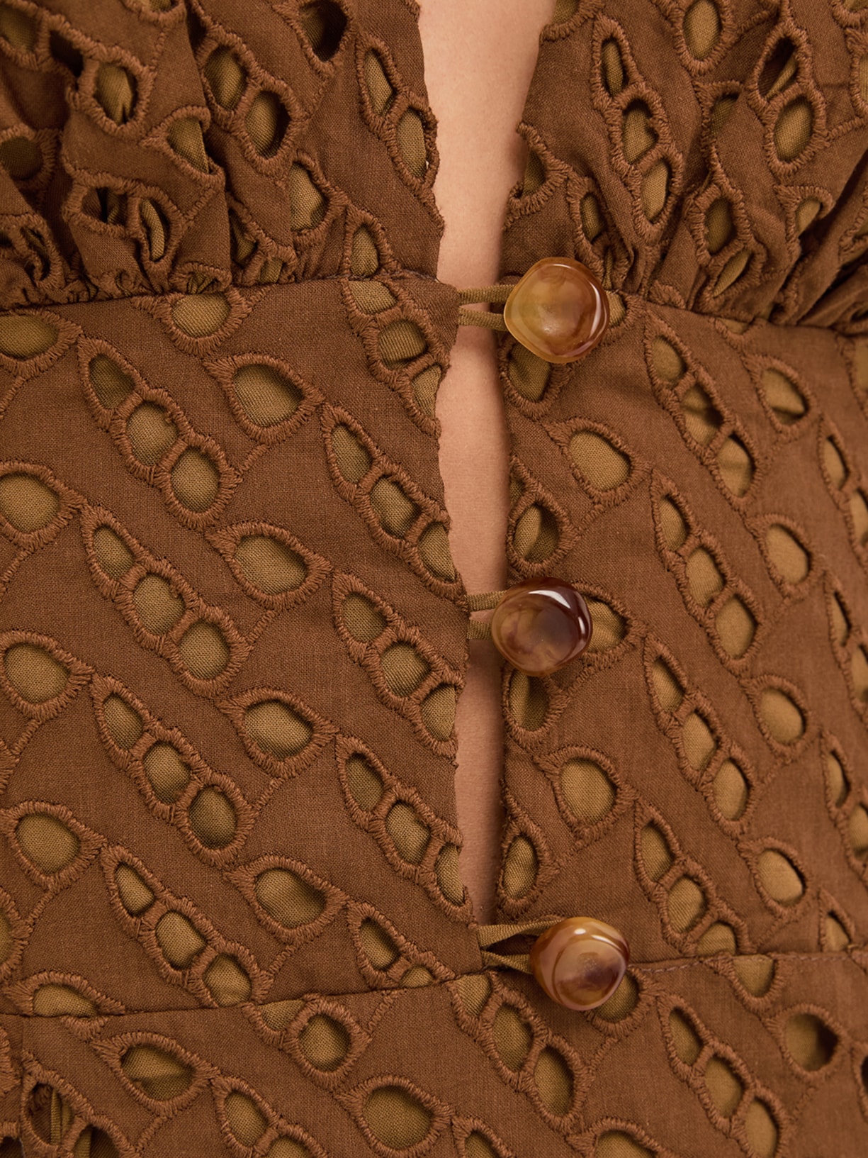 Vestido Midi Venice Marrom Vix