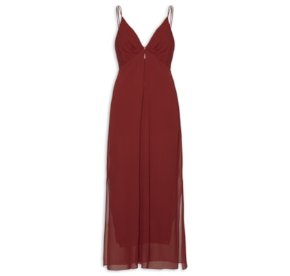 Vestido Midi - Vermelho