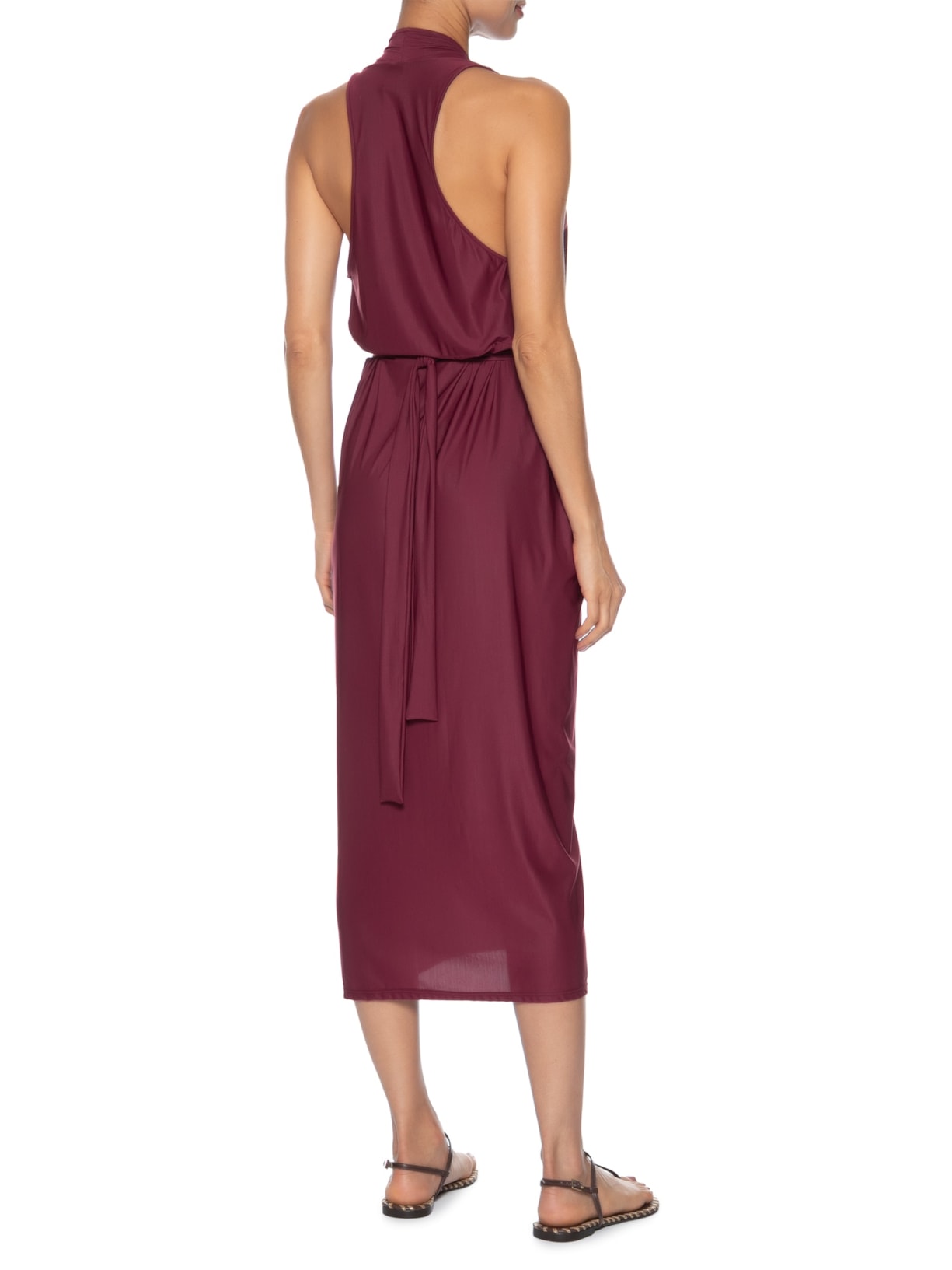 Vestido Midi Vermelho Cia Marítima