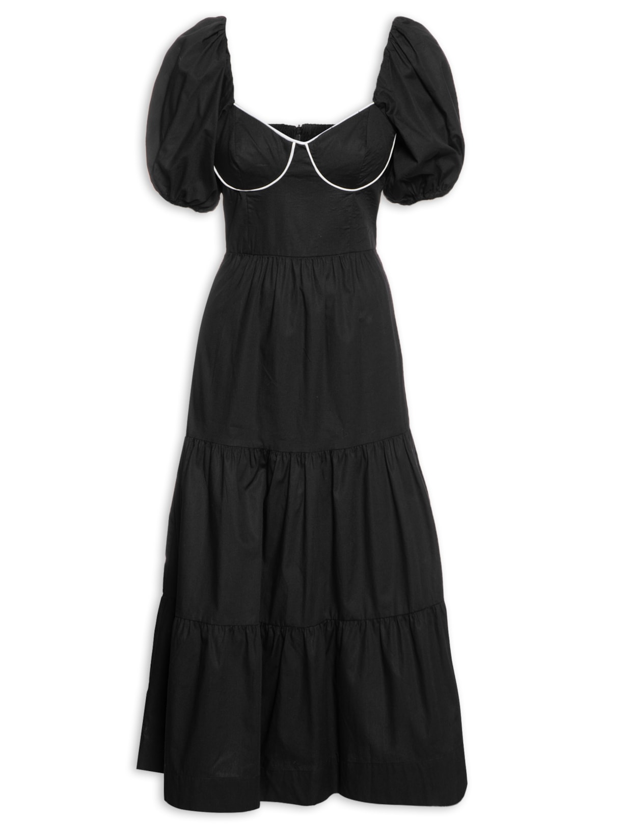 Vestido Midi Vivo - Preto