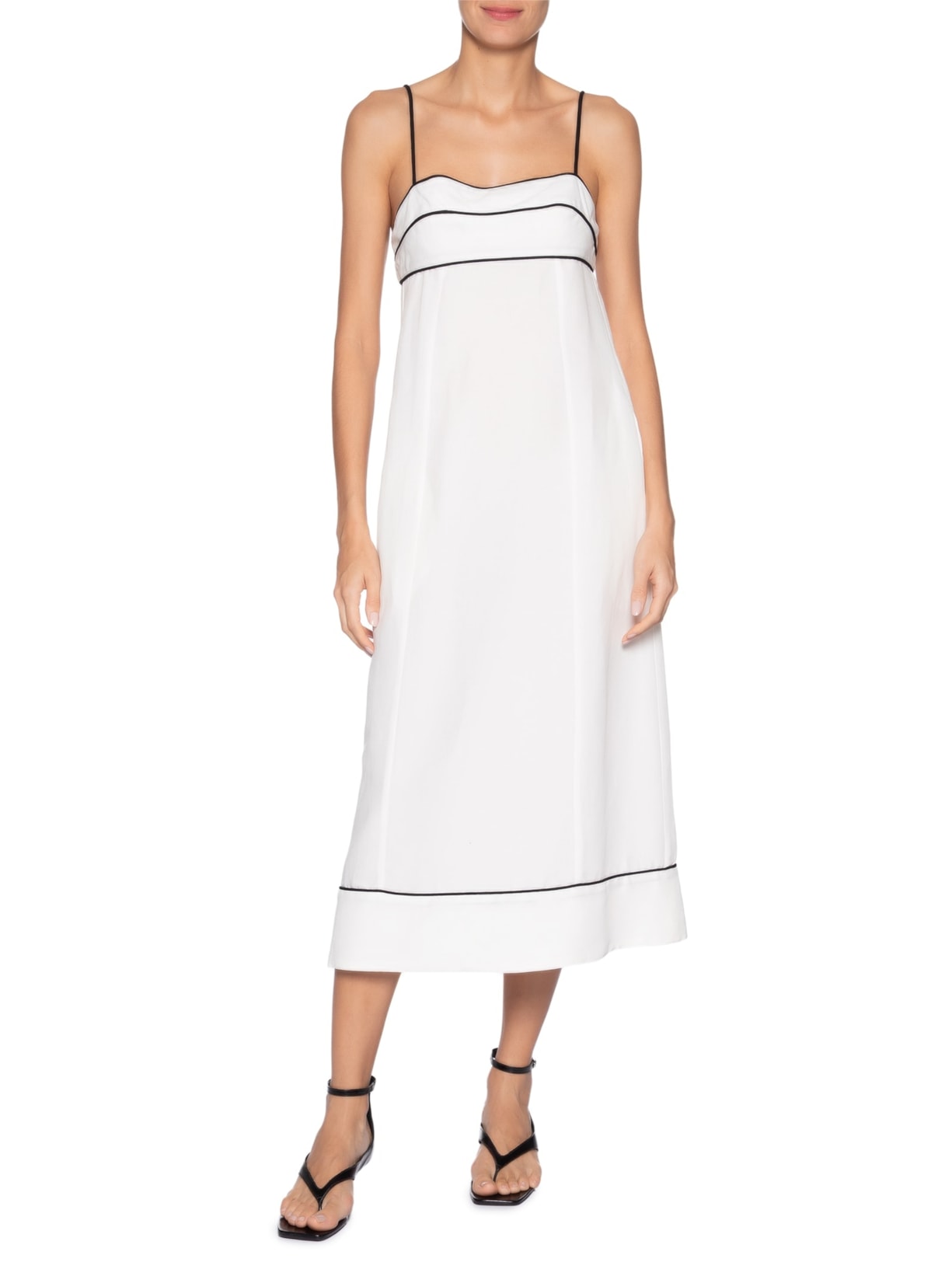 Vestido Midi Vivos Pb Branco Animale