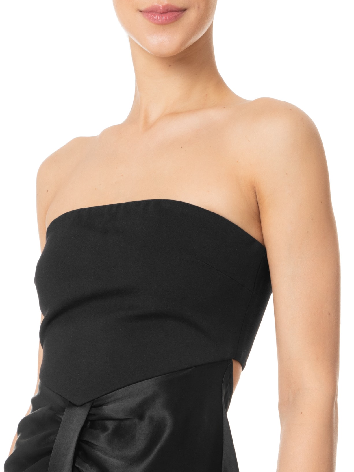 Vestido Midi Wayfaring Preto Staud