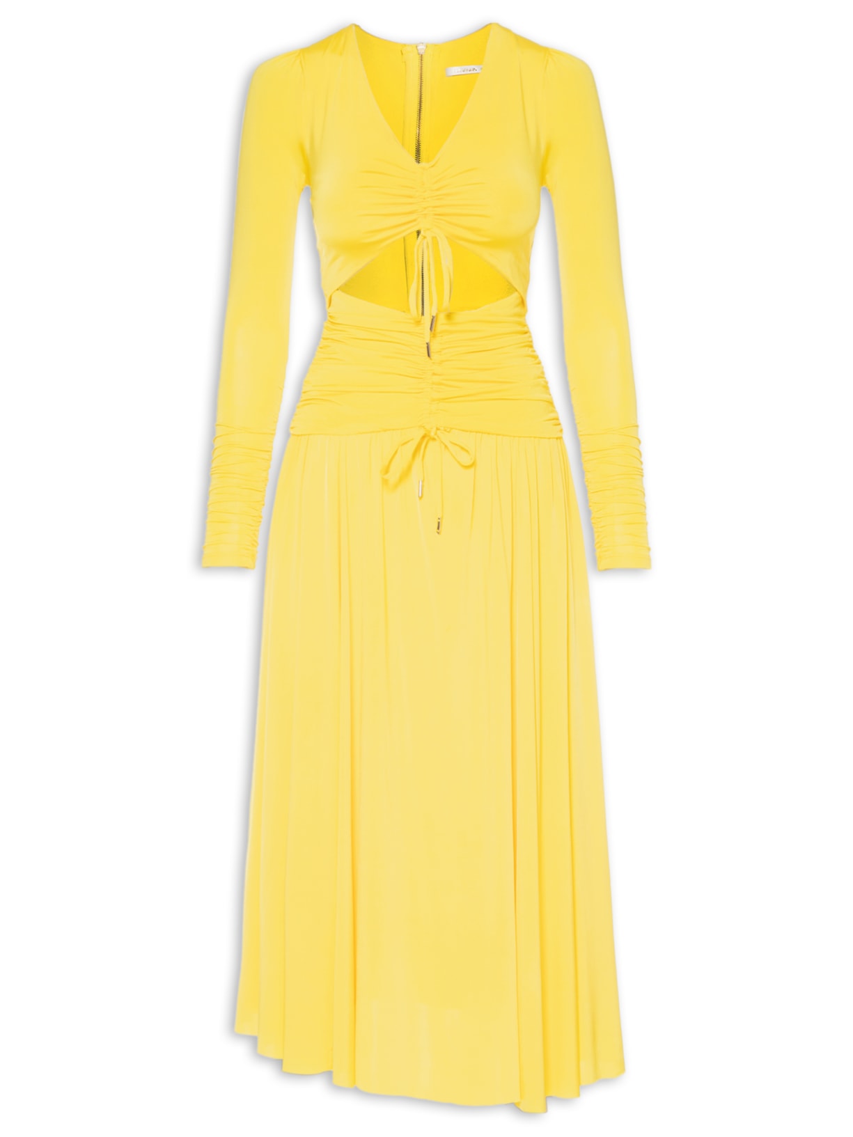 Vestido Midi Yolanda - Amarelo