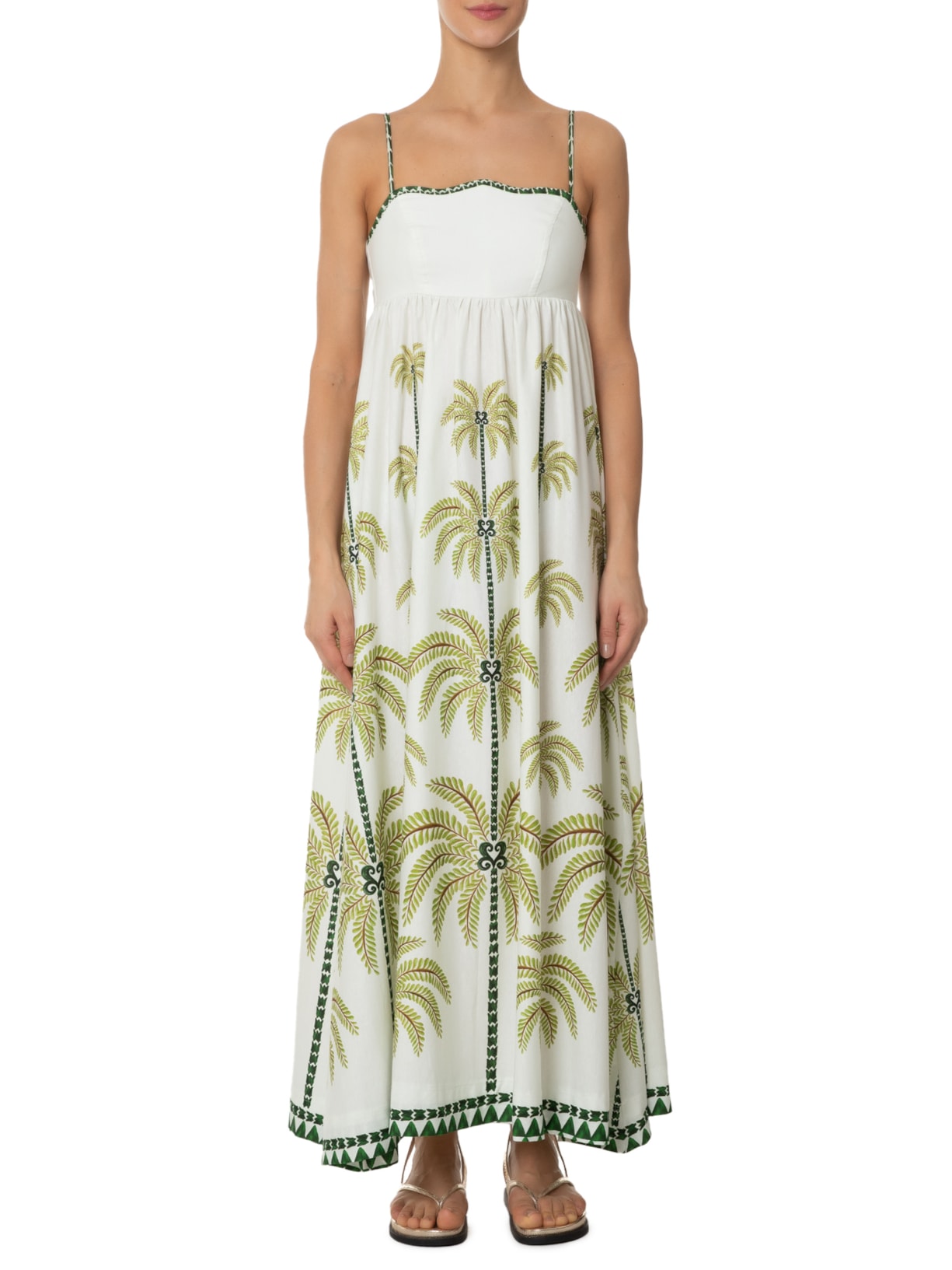 Vestido Milani Coqueiro Verde Farm