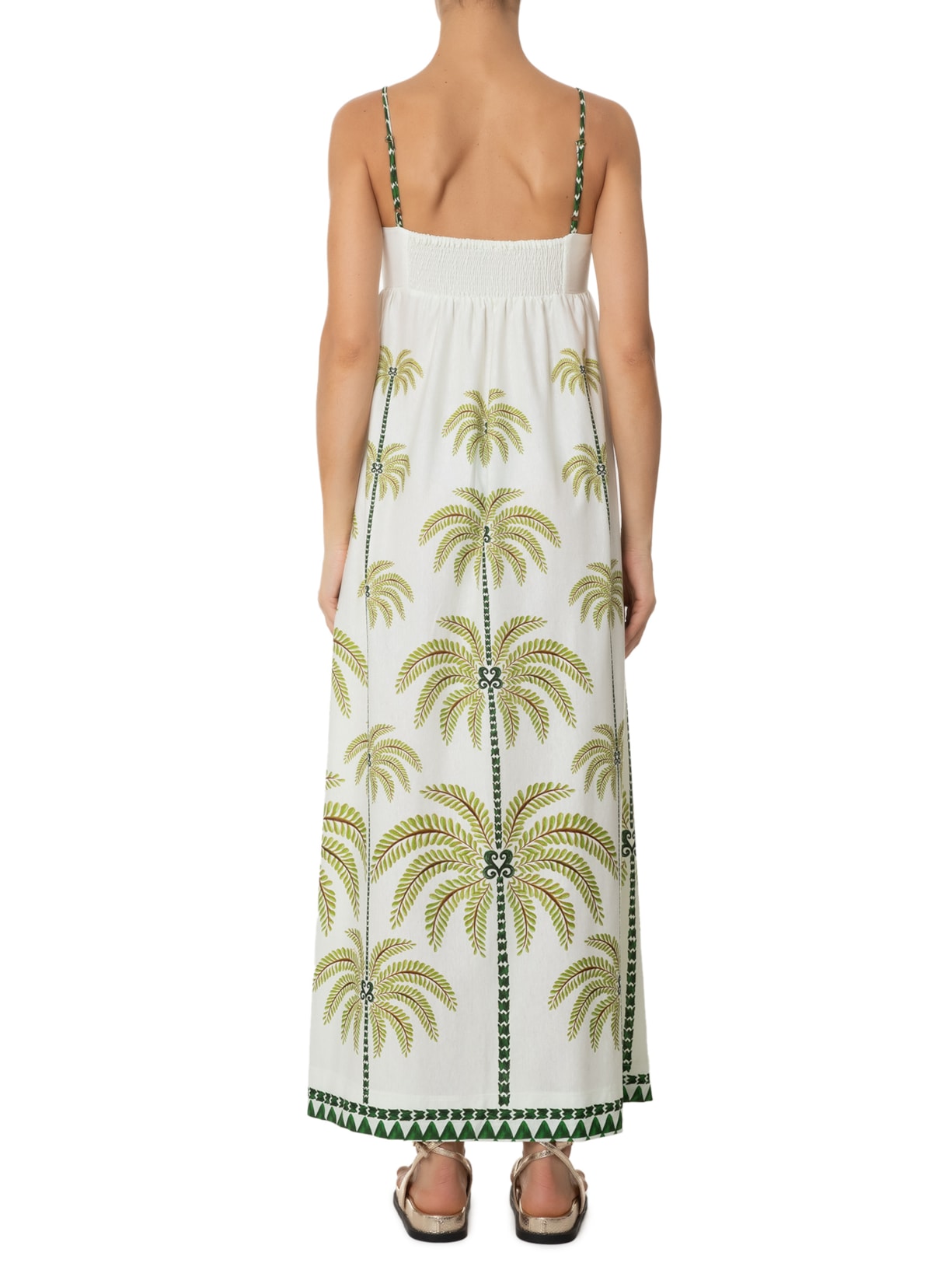 Vestido Milani Coqueiro Verde Farm