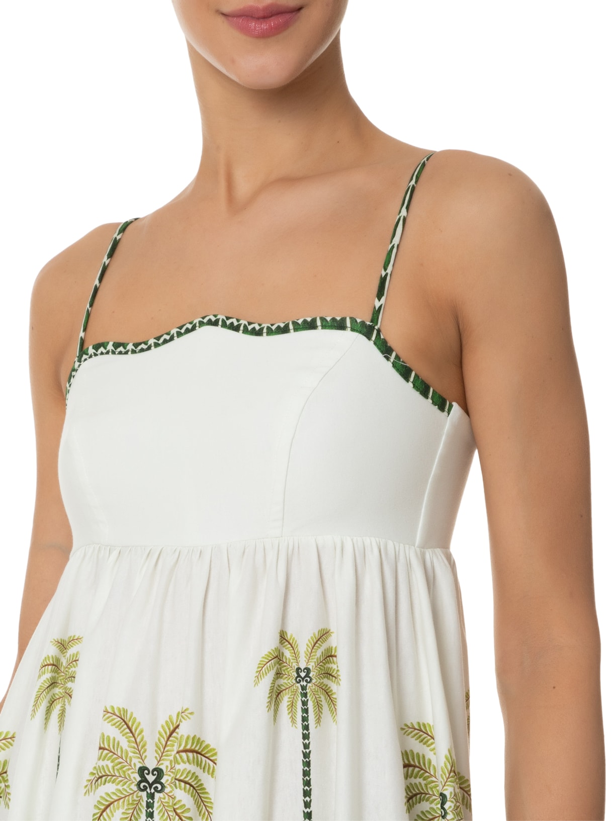 Vestido Milani Coqueiro Verde Farm