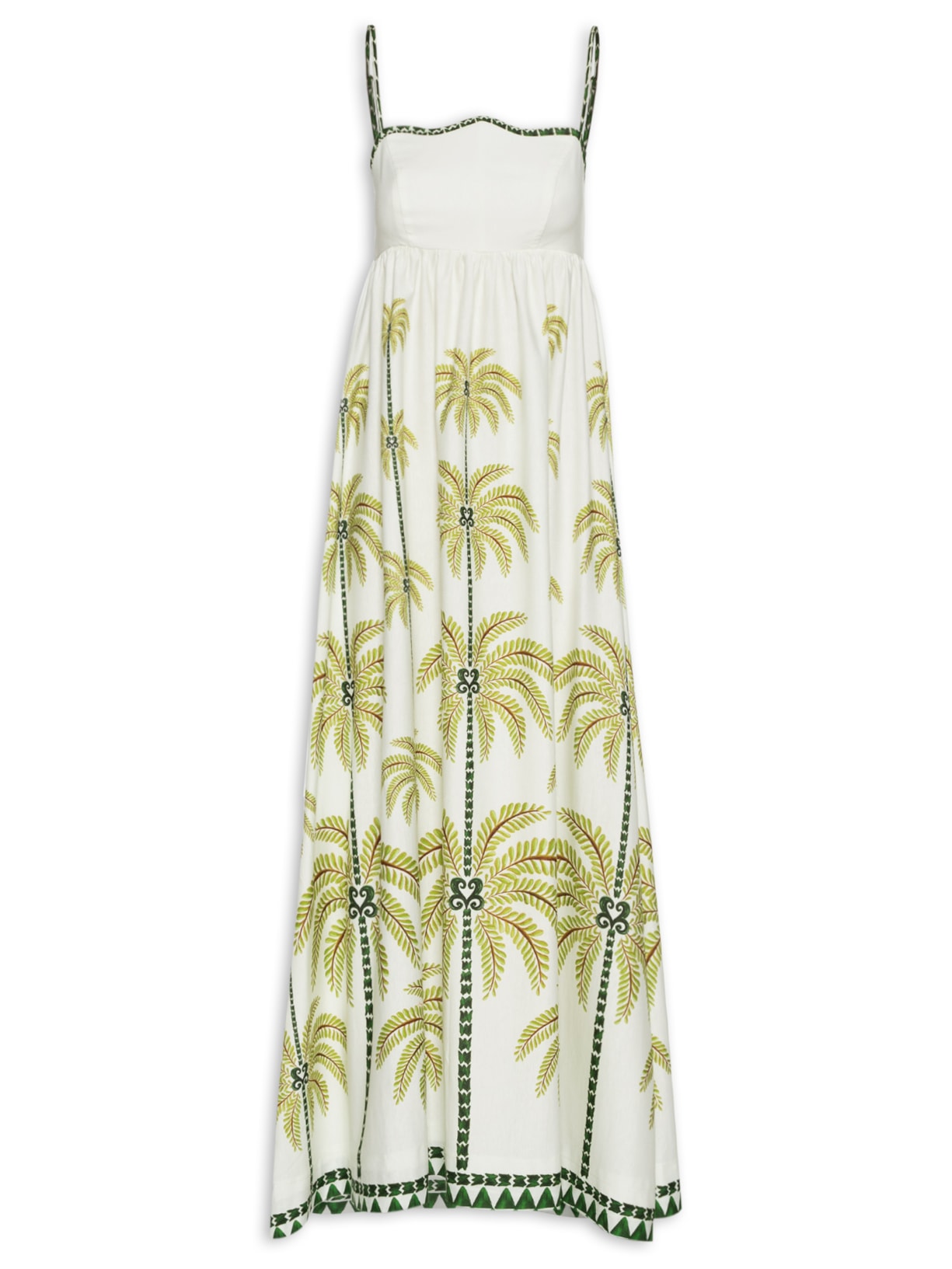 Vestido Milani Coqueiro Verde Farm