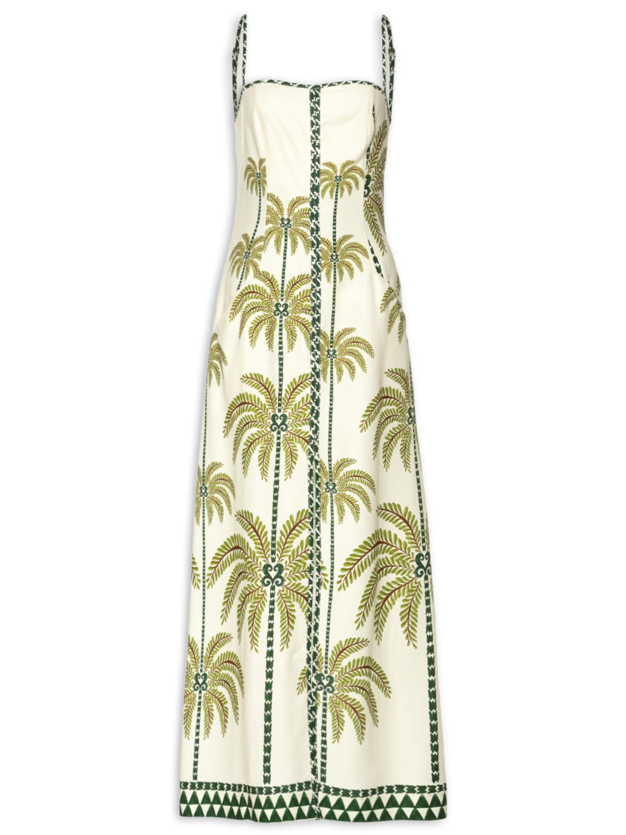 Vestido Milani Coqueiros Localizados - Verde