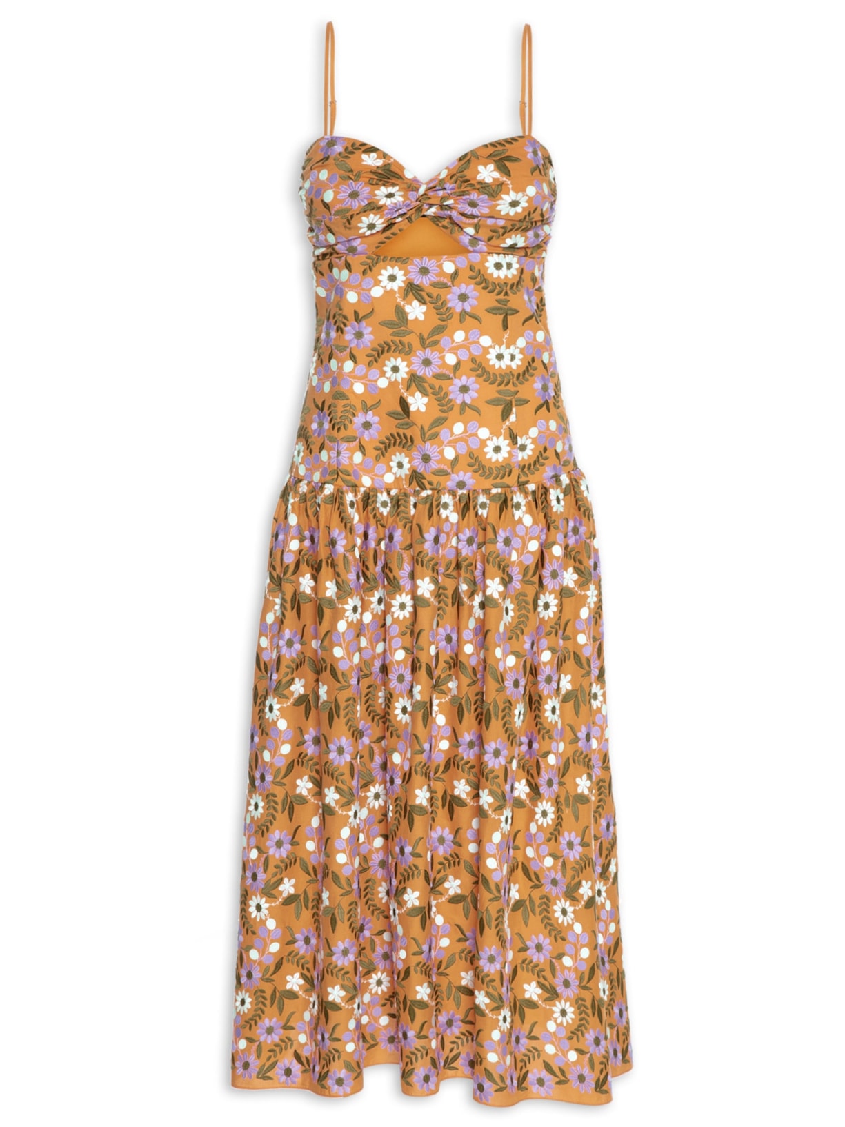 Vestido Mimma Midi - Laranja