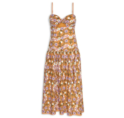 Vestido Mimma Midi - Laranja
