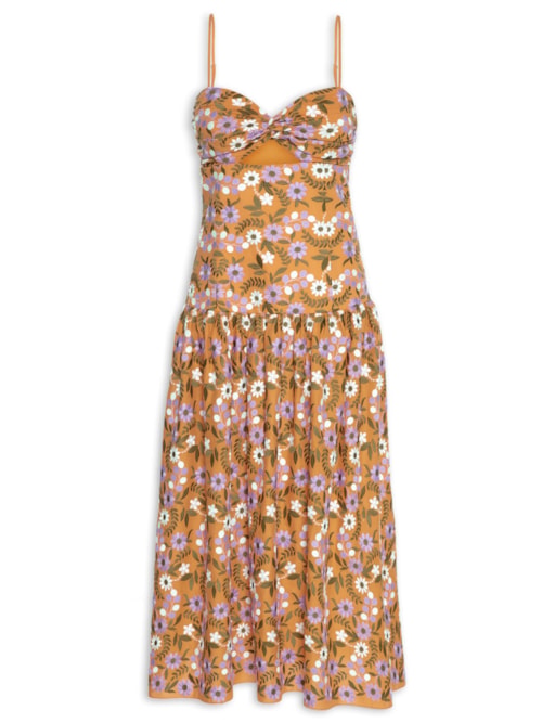 Vestido Mimma Midi - Laranja