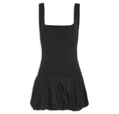 Vestido Mini Balonê - Preto