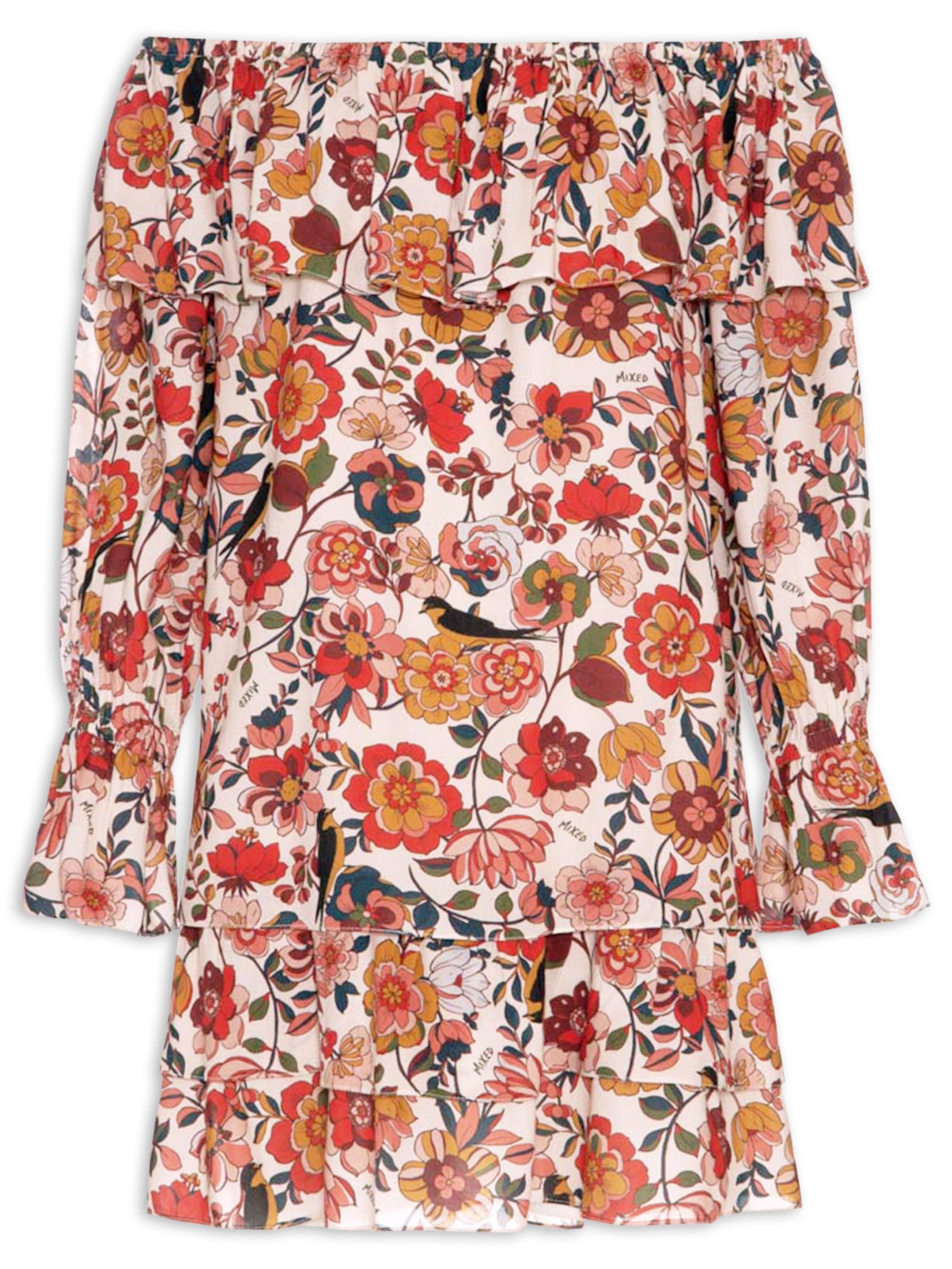 Vestido Mini Birdie - Vermelho