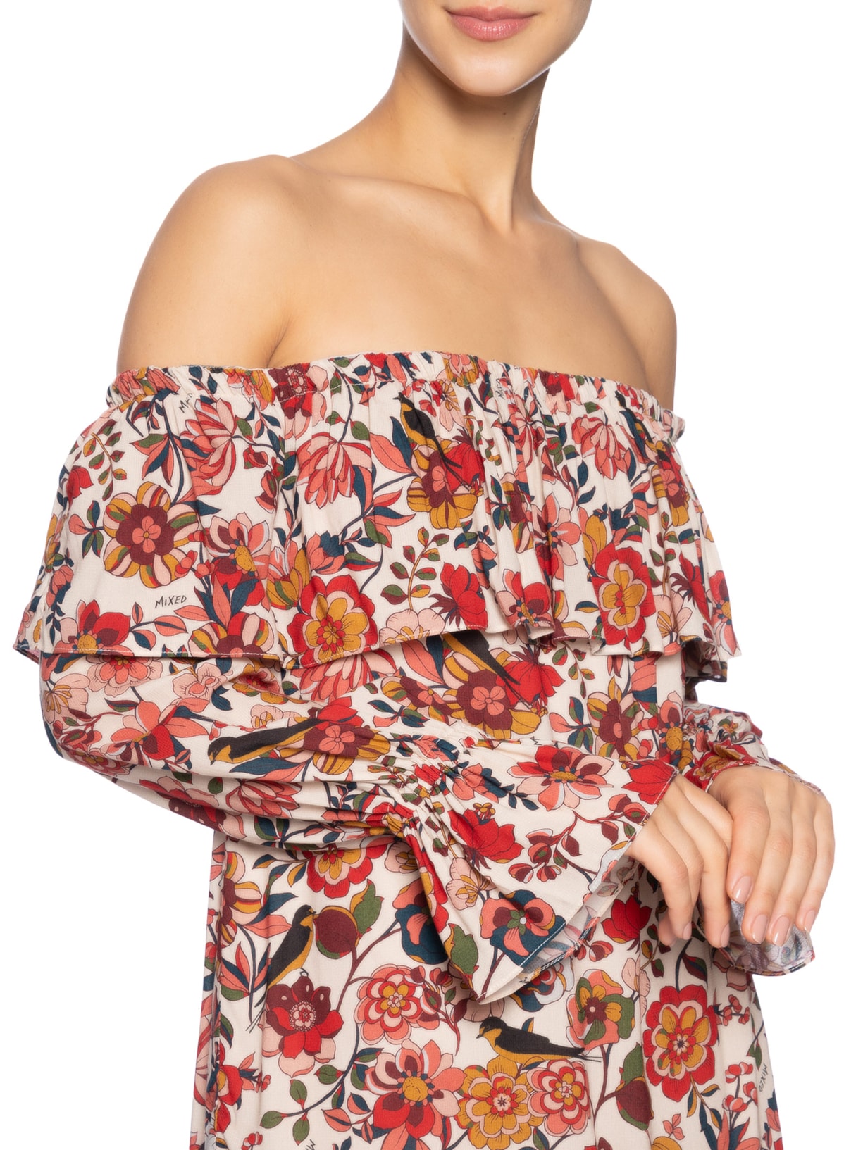 Vestido Mini Birdie Vermelho Mixed